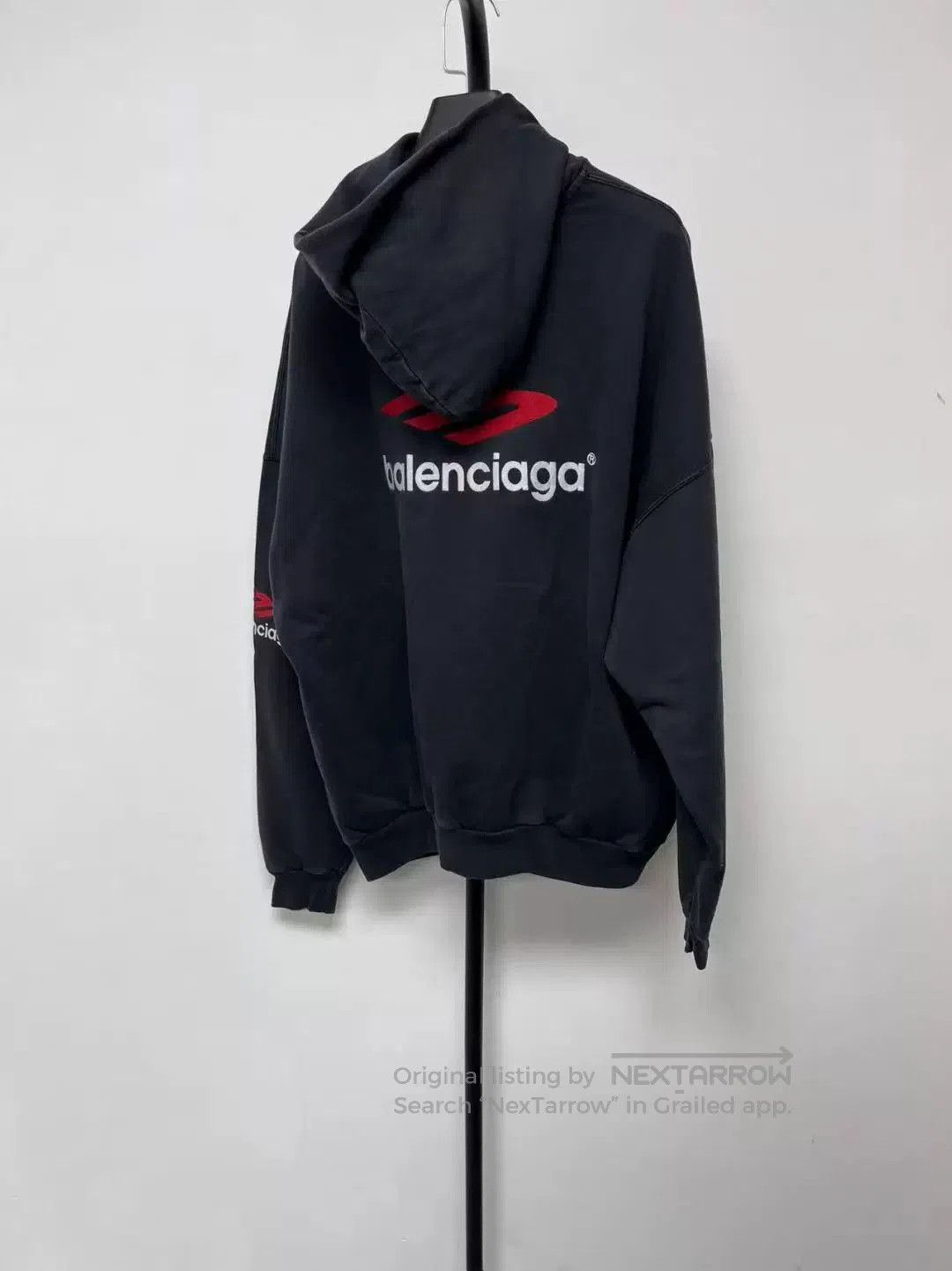 Balenciaga balenciaga printed hooded casual sweatshirt. Size US M / EU 48-50 / 2 - 2 Thumbnail