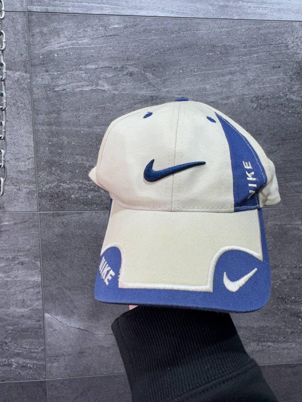 Vintage Mens Vintage Nike Cap Big Logo Swoosh Y2K Rare Drill Size ONE SIZE - 2 Thumbnail