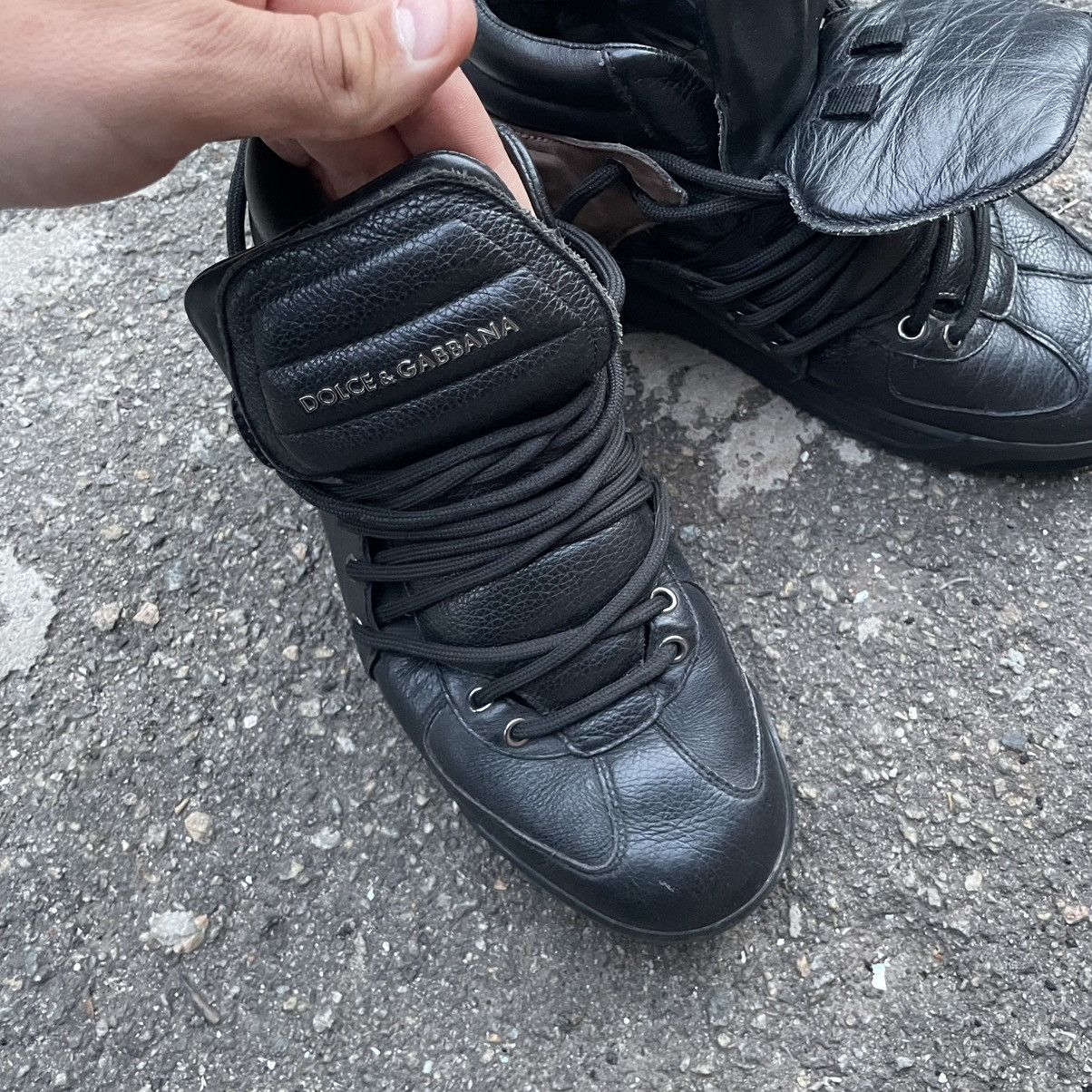 Dolce & Gabbana DOLCE GABBANA Sneakers High shoes boots leather isabel styl Size US 7.5 / EU 40-41 - 5 Thumbnail