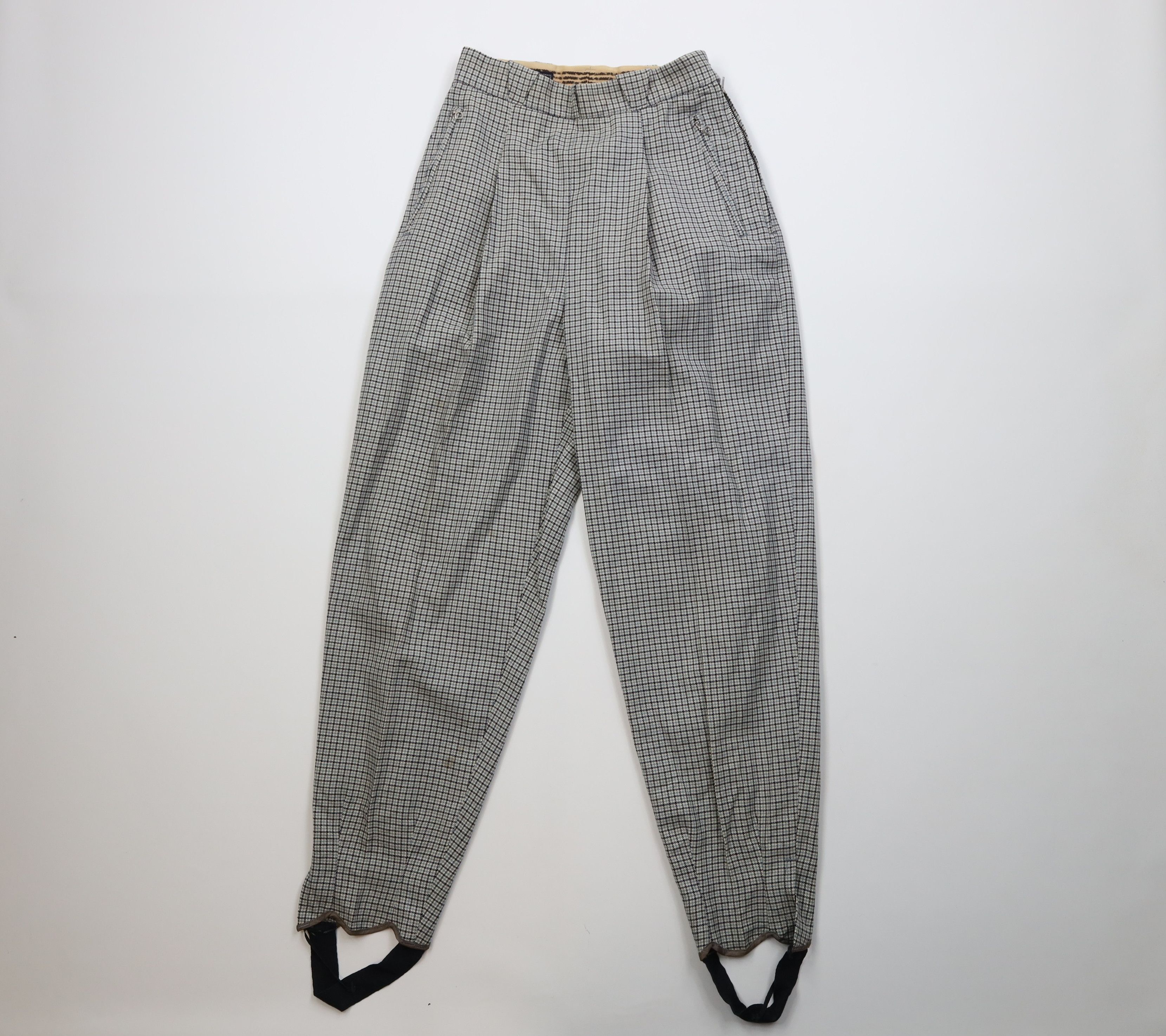 Vintage Vintage 60s Streetwear Skiing Pants Trousers Plaid USA Size 26" / US 2 / IT 38 - 1 Thumbnail