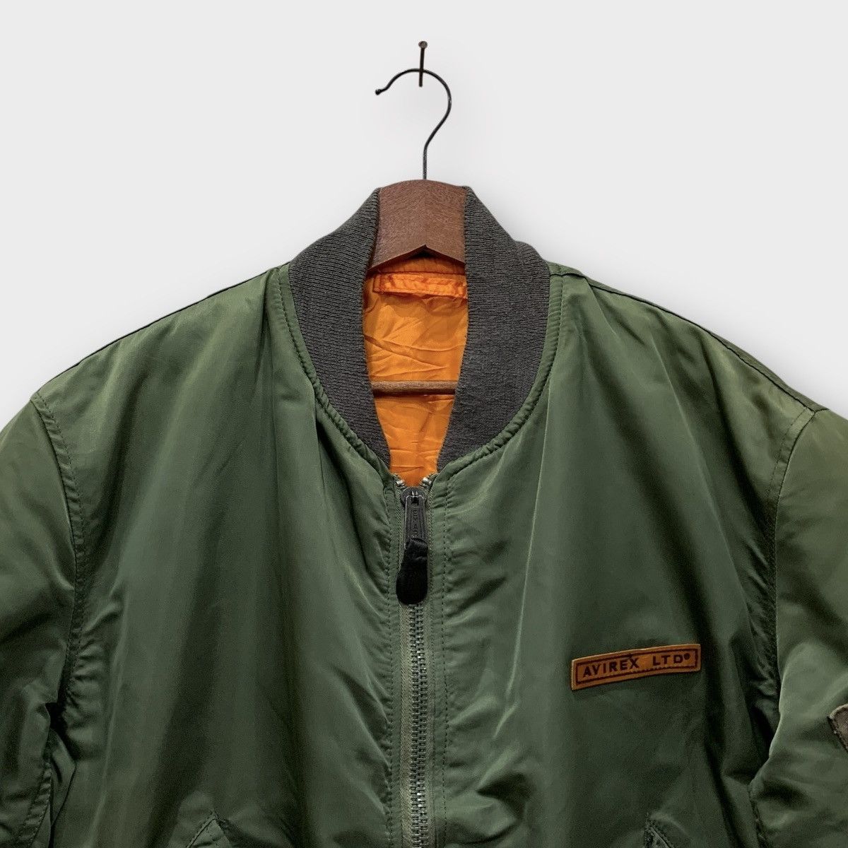 Avirex VINTAGE 90s USAF MA 1 FLIGHT BOMBER JACKET REVERSIBLE Size US L / EU 52-54 / 3 - 9 Thumbnail