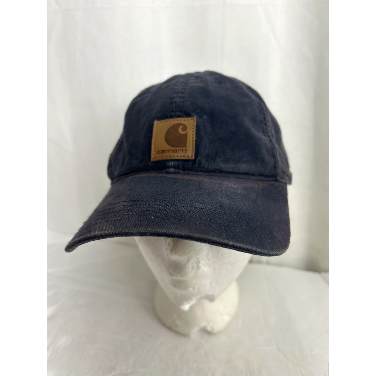 Carhartt VINTAGE Carhartt Blue Hat Cap Baseball Adjustable Cotton Canvas Strap Patch Logo Ballcap Men Size ONE SIZE - 2 Thumbnail