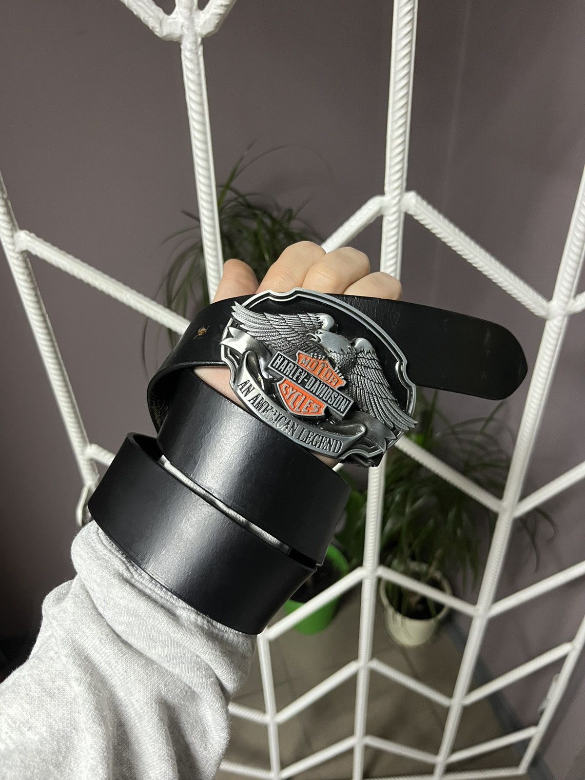 Vintage Harley Davidson Leather Belt