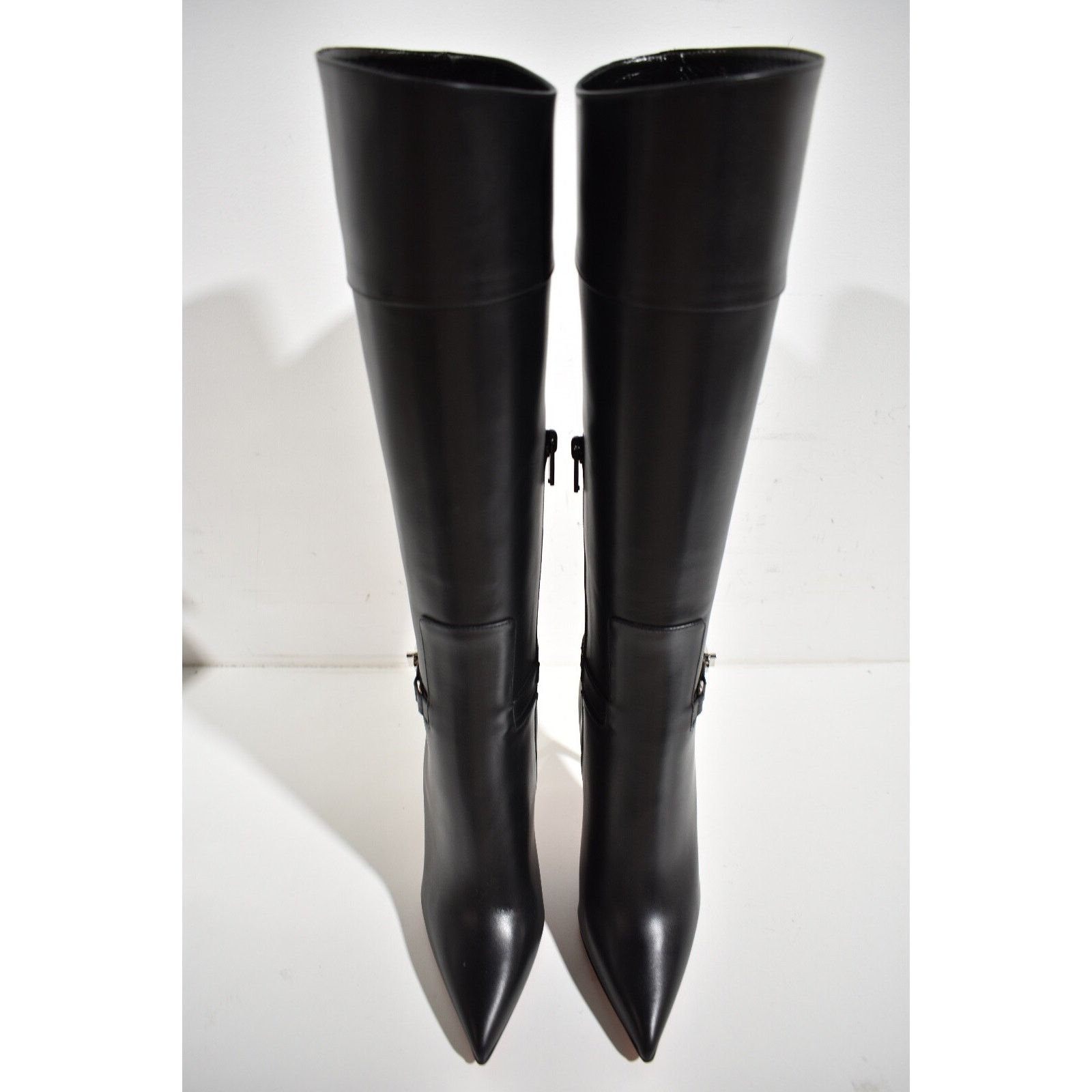 Christian Louboutin Christian Louboutin Lock Kate Botta 100 Black Leather Knee Size US 6.5 / IT 36.5 - 6 Thumbnail