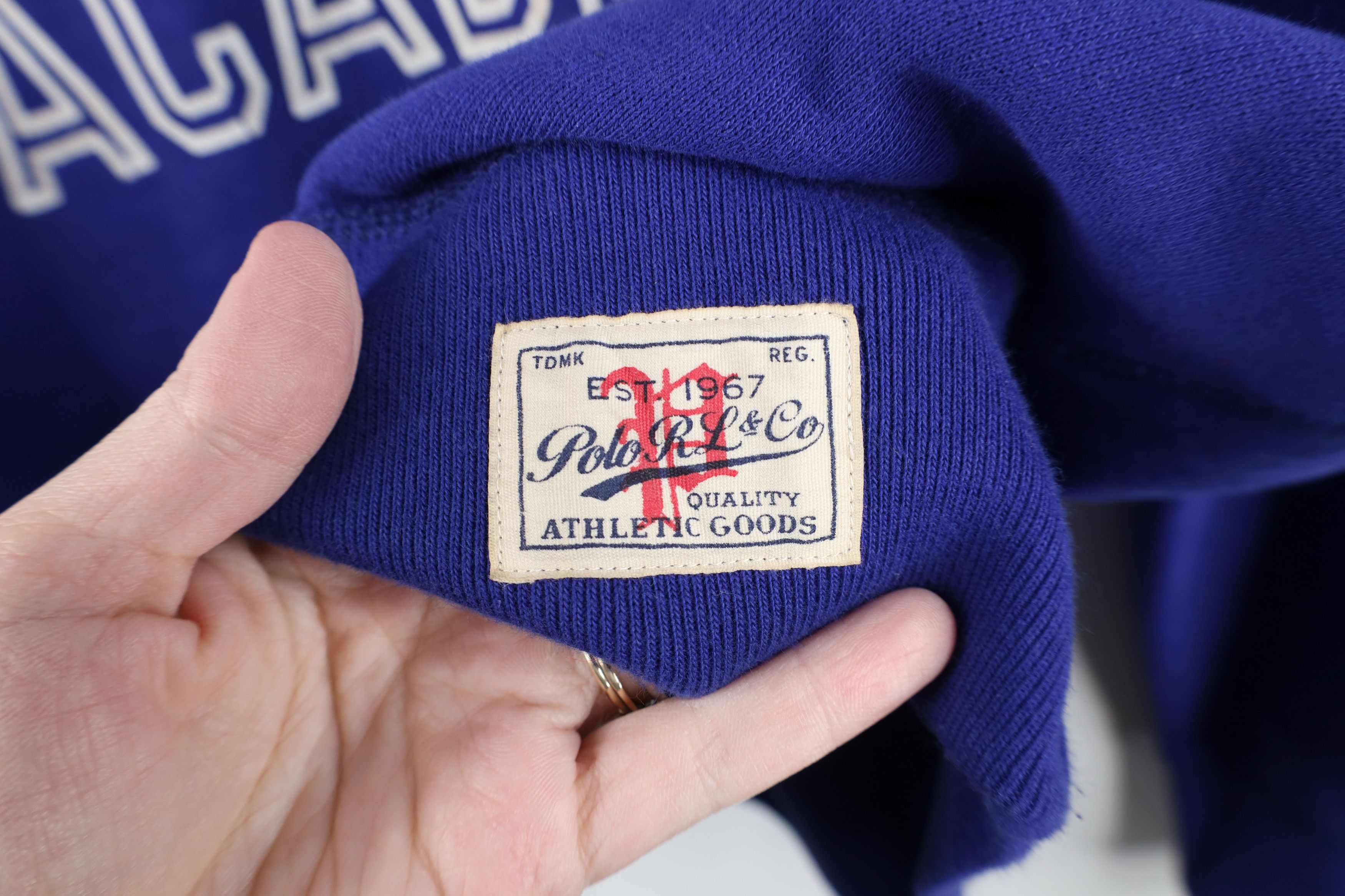 Ralph Lauren Vintage Ralph Lauren Academy Crest Crewneck Sweatshirt Blue Size US XL / EU 56 / 4 - 6 Thumbnail