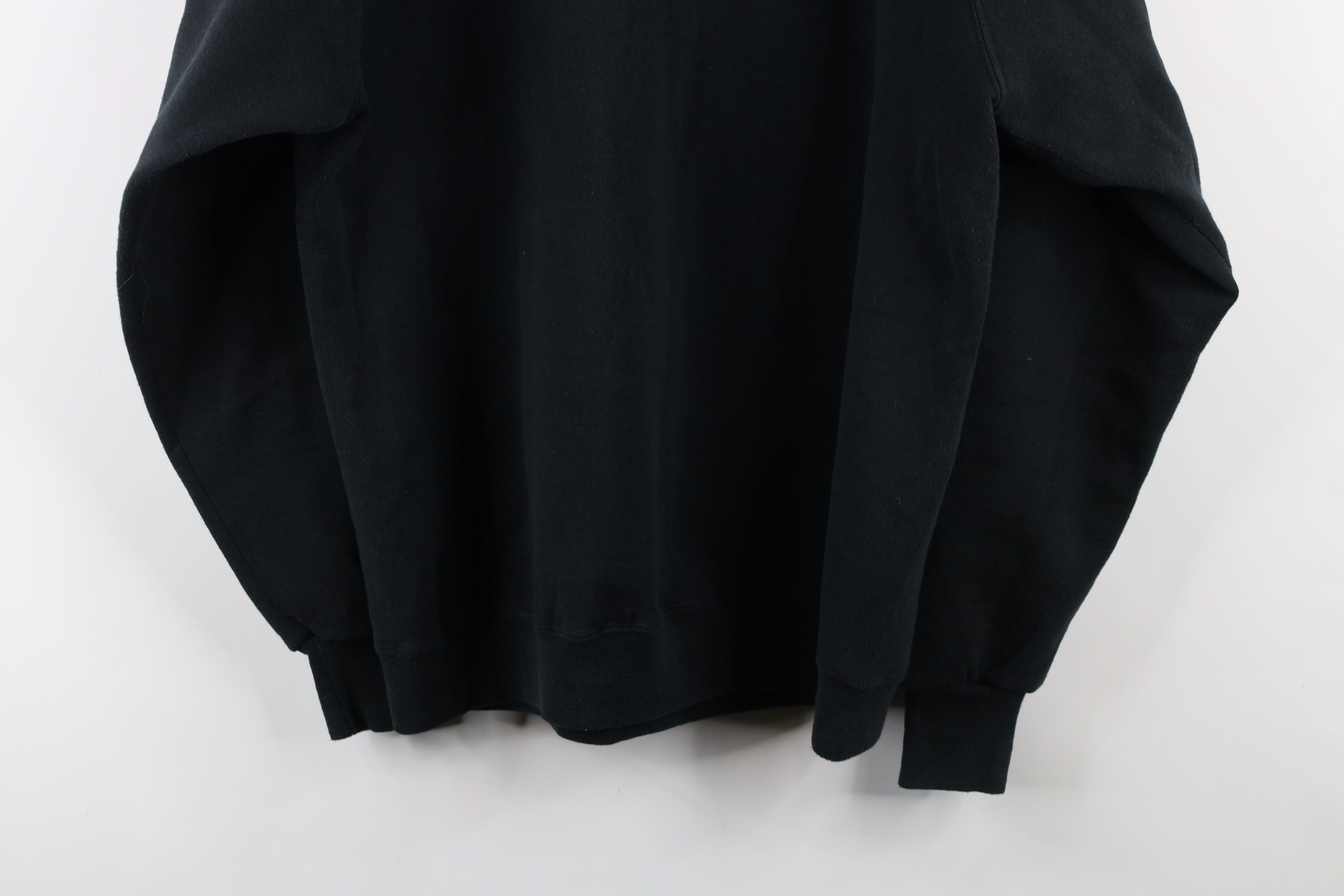 Vintage Vintage 90s Streetwear Blank Crewneck Sweatshirt Black USA Size US XXL / EU 58 / 5 - 10 Thumbnail