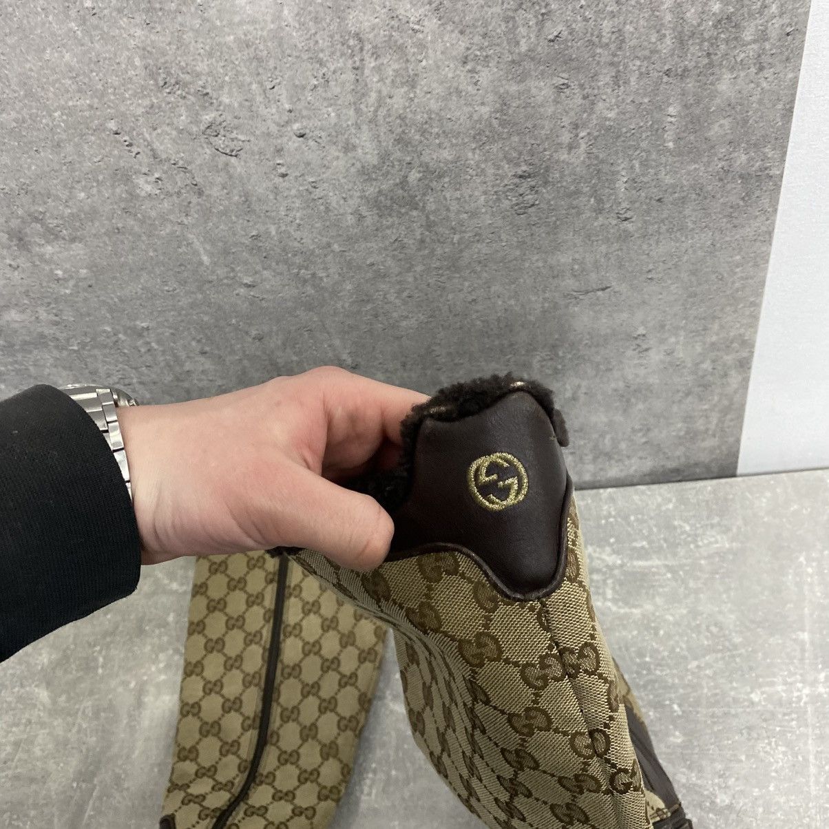 Gucci Vintage Gucci Monogram Canvas Boots High Sneakers Size US 6.5 / IT 36.5 - 7 Thumbnail