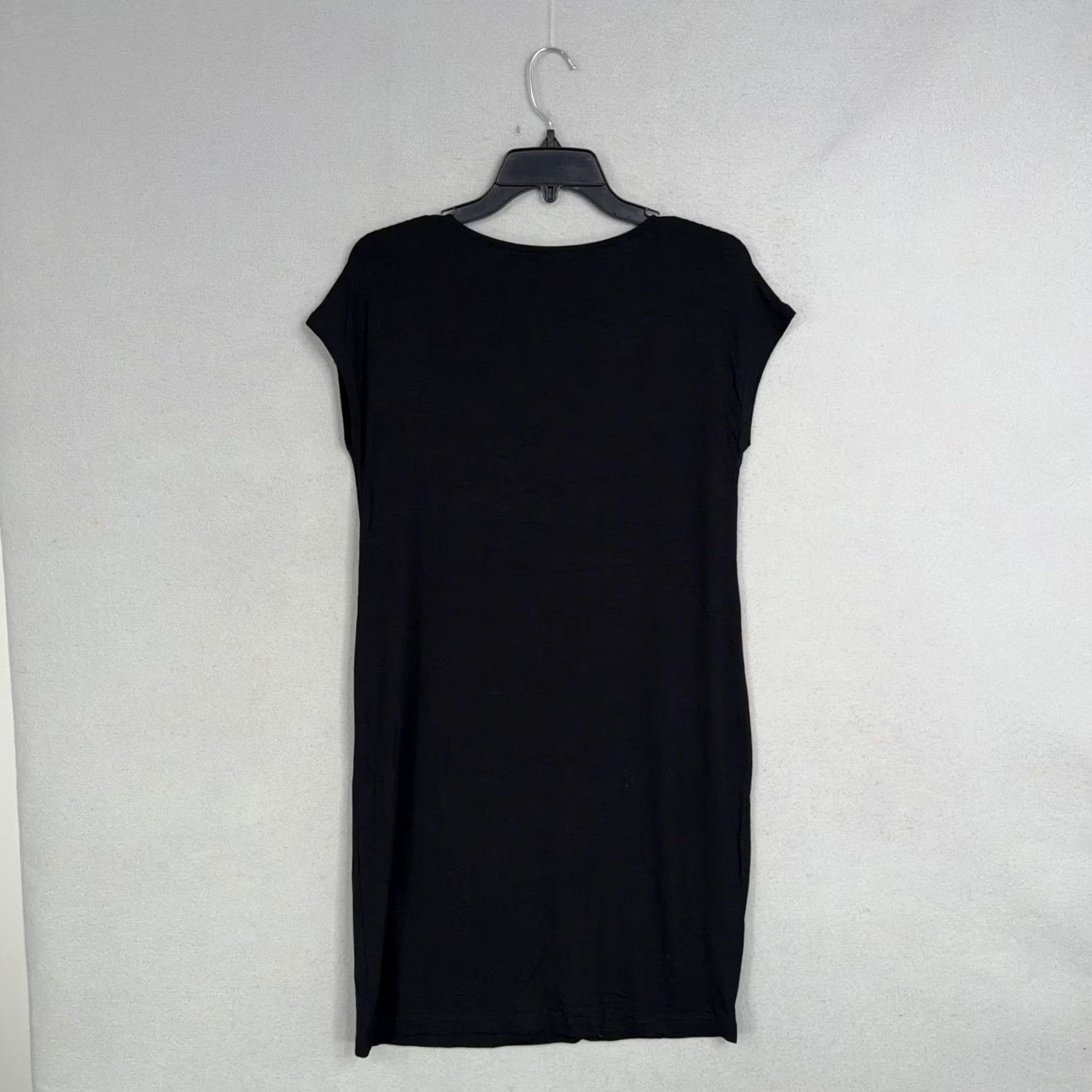 Eileen Fisher Eileen Fisher Dress Womens XS Black V-Neck Short Sleeve Jersey T-Shirt Dress Size XS / US 0-2 / IT 36-38 - 5 Thumbnail
