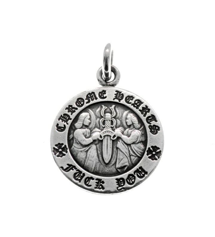 Chrome Hearts CHROME HEARTS ANGEL MEDAL PENDANT necklace silver Size ONE SIZE - 1 Thumbnail