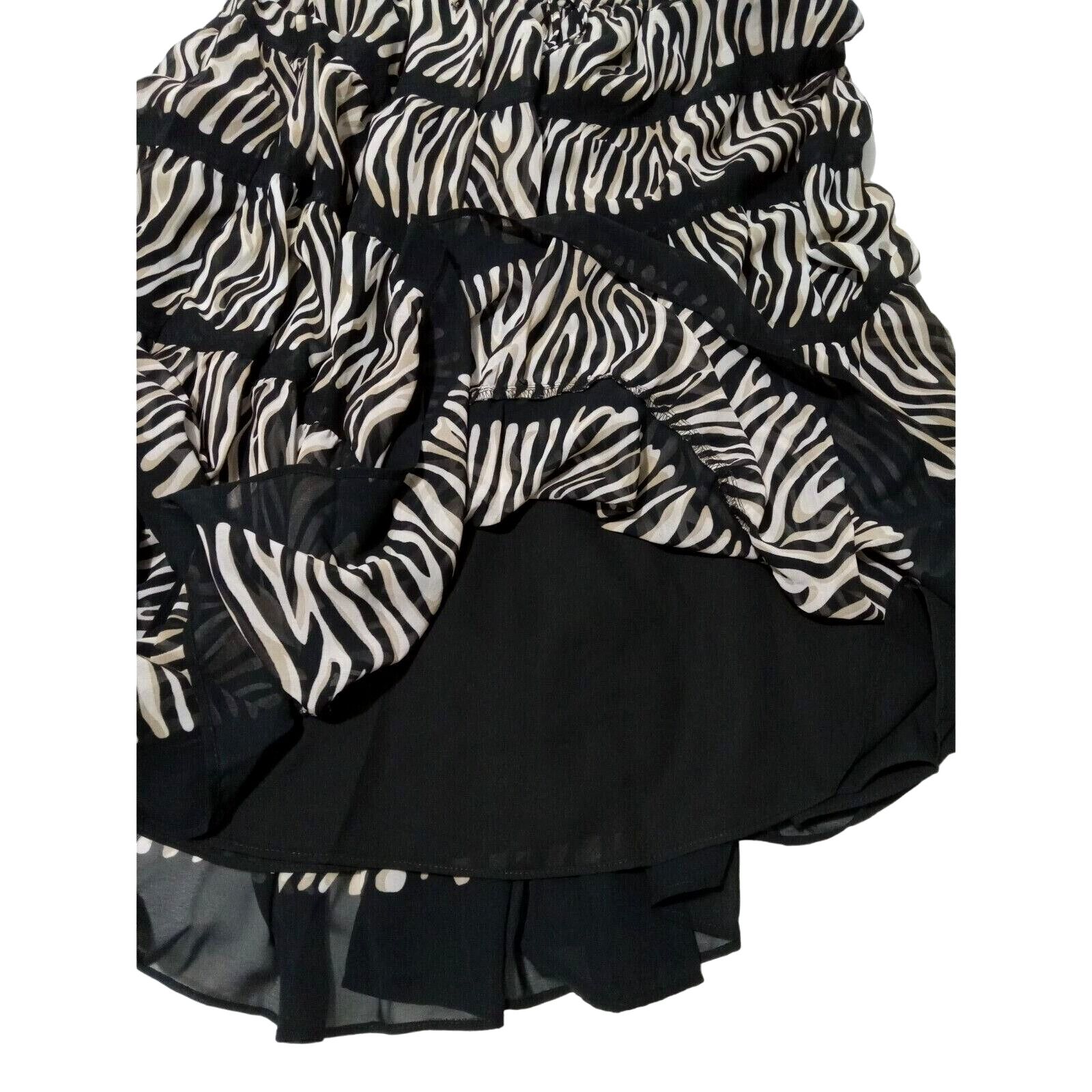 & Other Stories Alfred Dunner Tiered Skirt 14 (32x30) Lined A-Line Animal Size 36" / US 14 / IT 50 - 4 Thumbnail