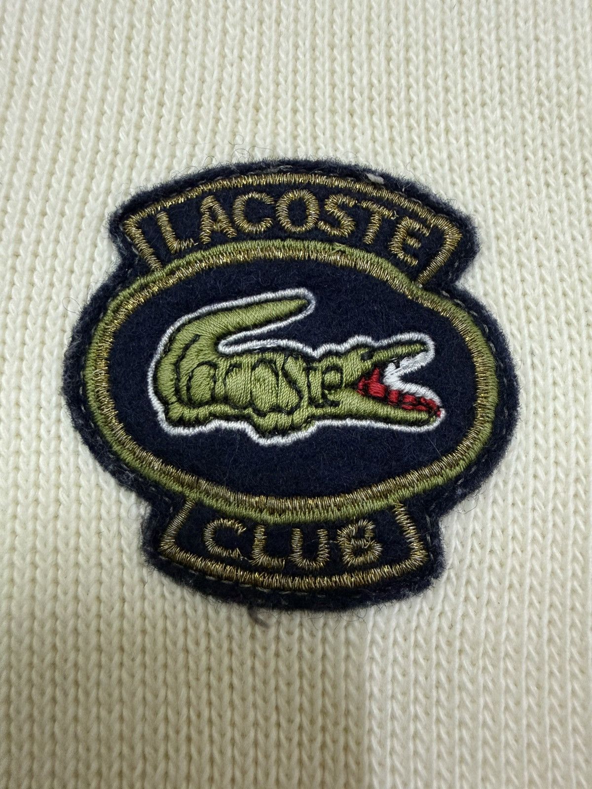 Lacoste Vintage Chemise Lacoste Chest Logo Knit Sweatshirt Size US S / EU 44-46 / 1 - 5 Thumbnail