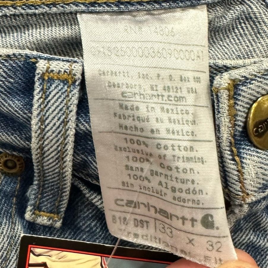 Carhartt Vintage Carhartt Straight Leg Denim Jeans 33x32 Size US 33 - 7 Thumbnail