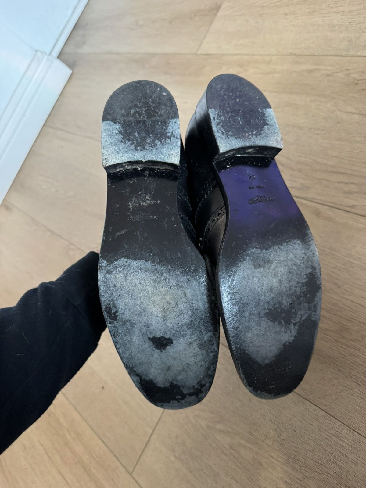 Saint Laurent Paris Leather whipstitch brogues Size US 9 / EU 42 - 6 Thumbnail