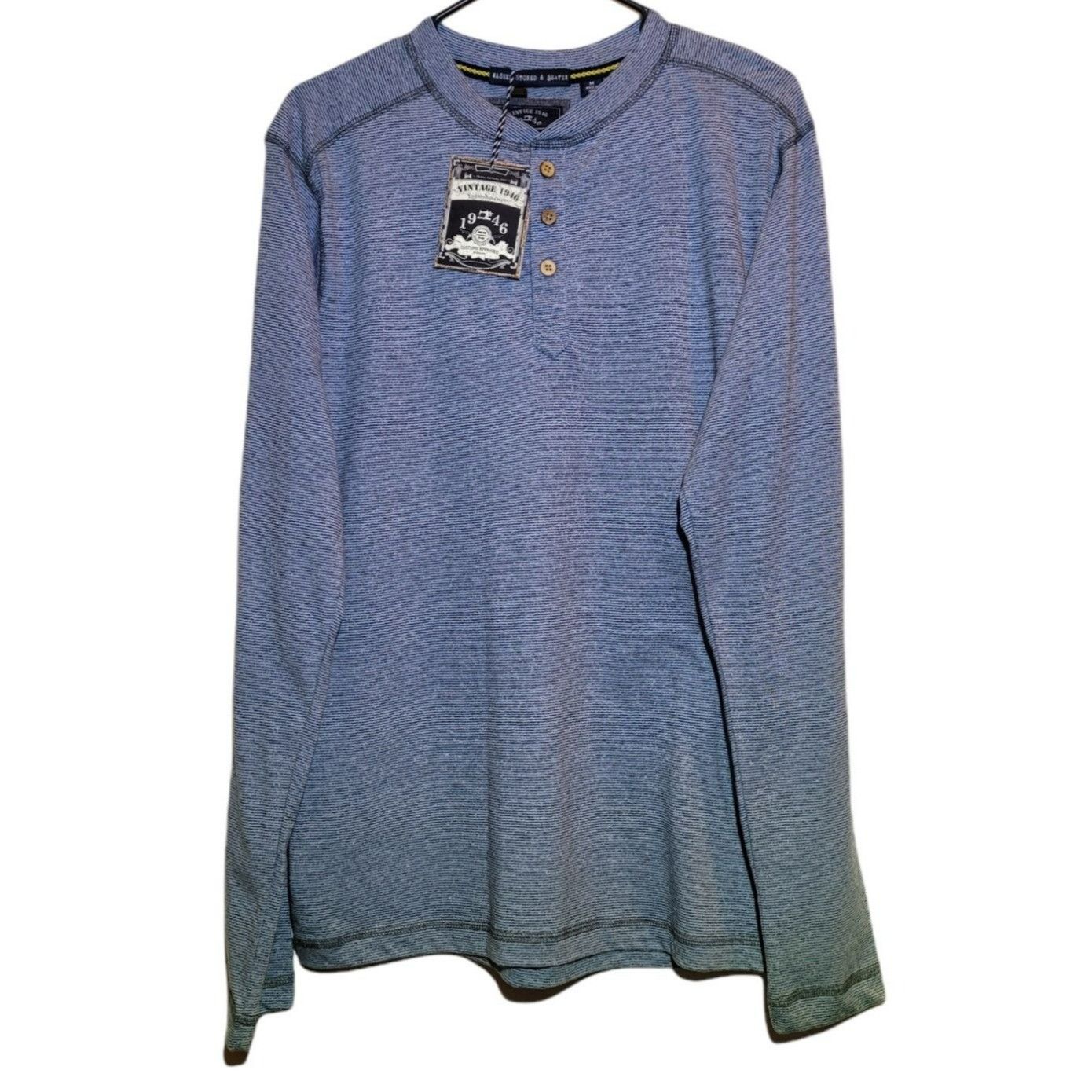 Other Vintage 1946 Mens Blue T-shirt Long Sleeve Pull-Over Size M Size US M / EU 48-50 / 2 - 1 Thumbnail