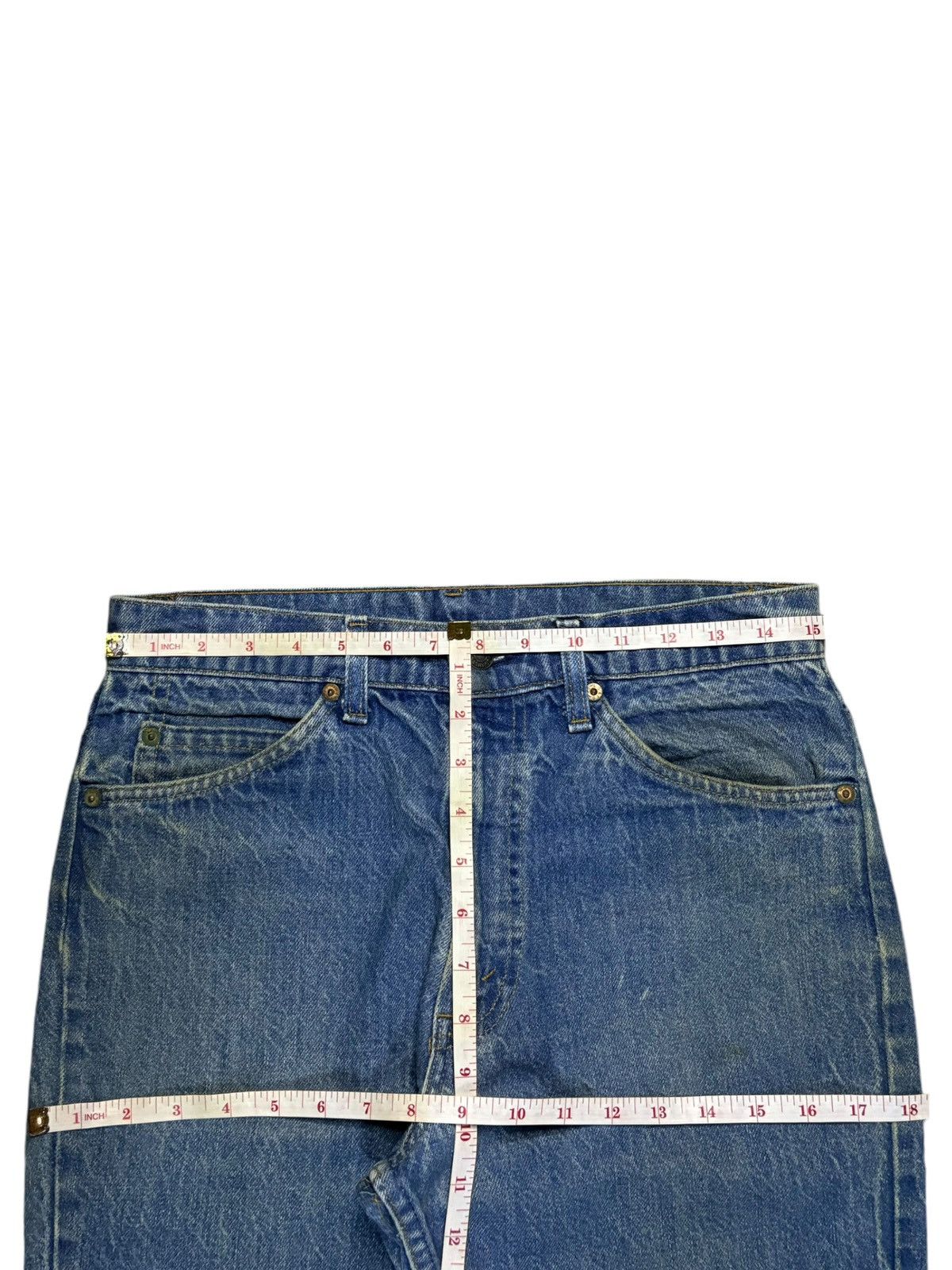 Levi's Vintage 70s Levis 517 Orange Tab Mud Wash Flare Jeans Size US 30 / EU 46 - 12 Thumbnail