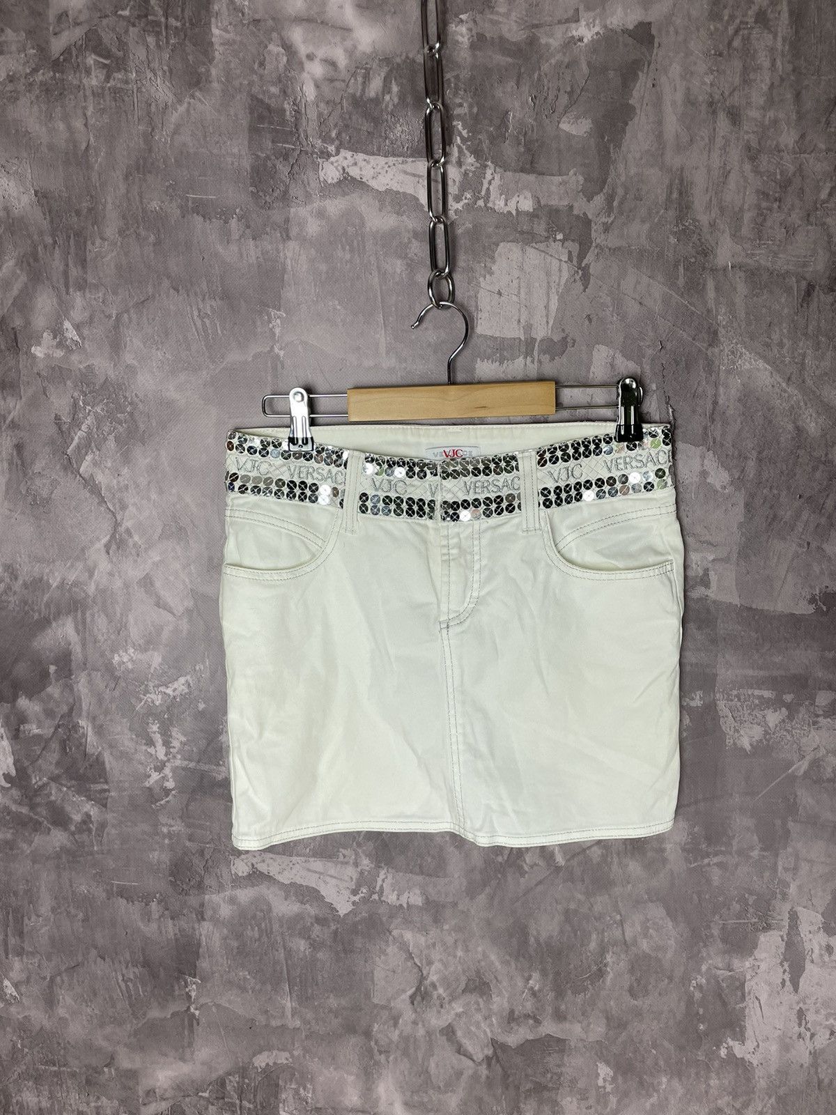 Versace × Versace Jeans Couture × Vintage Versace Jeans Couture mini skirt Size 28" / US 6 / IT 42 - 1 Thumbnail