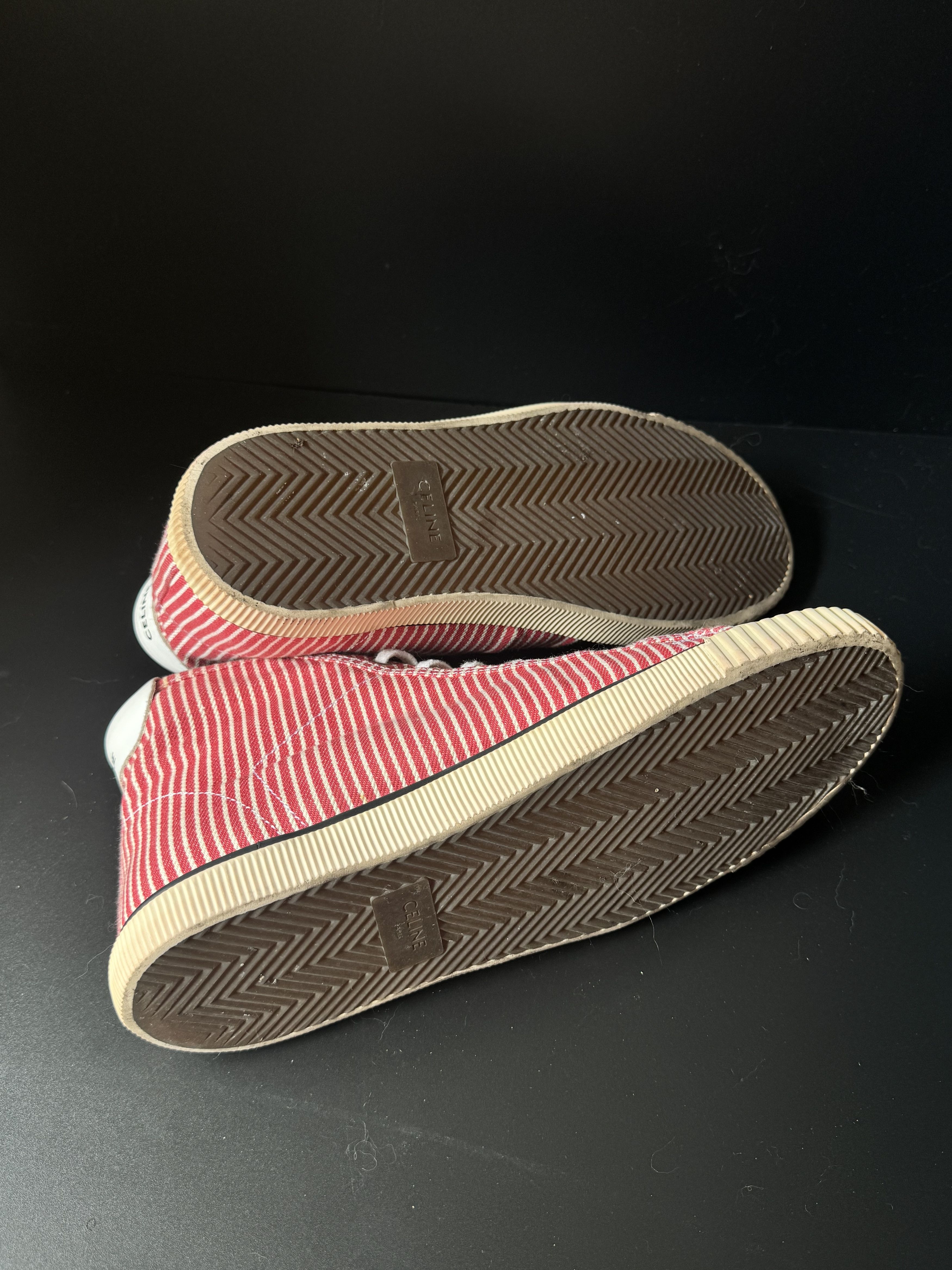 Hedi Celine 20SS Red Stripe Hi-top, view 4