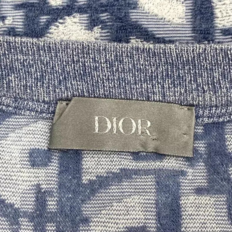 Dior Dior Dark blue logo jacquart full print cotton round-neck Size US S / EU 44-46 / 1 - 5 Thumbnail