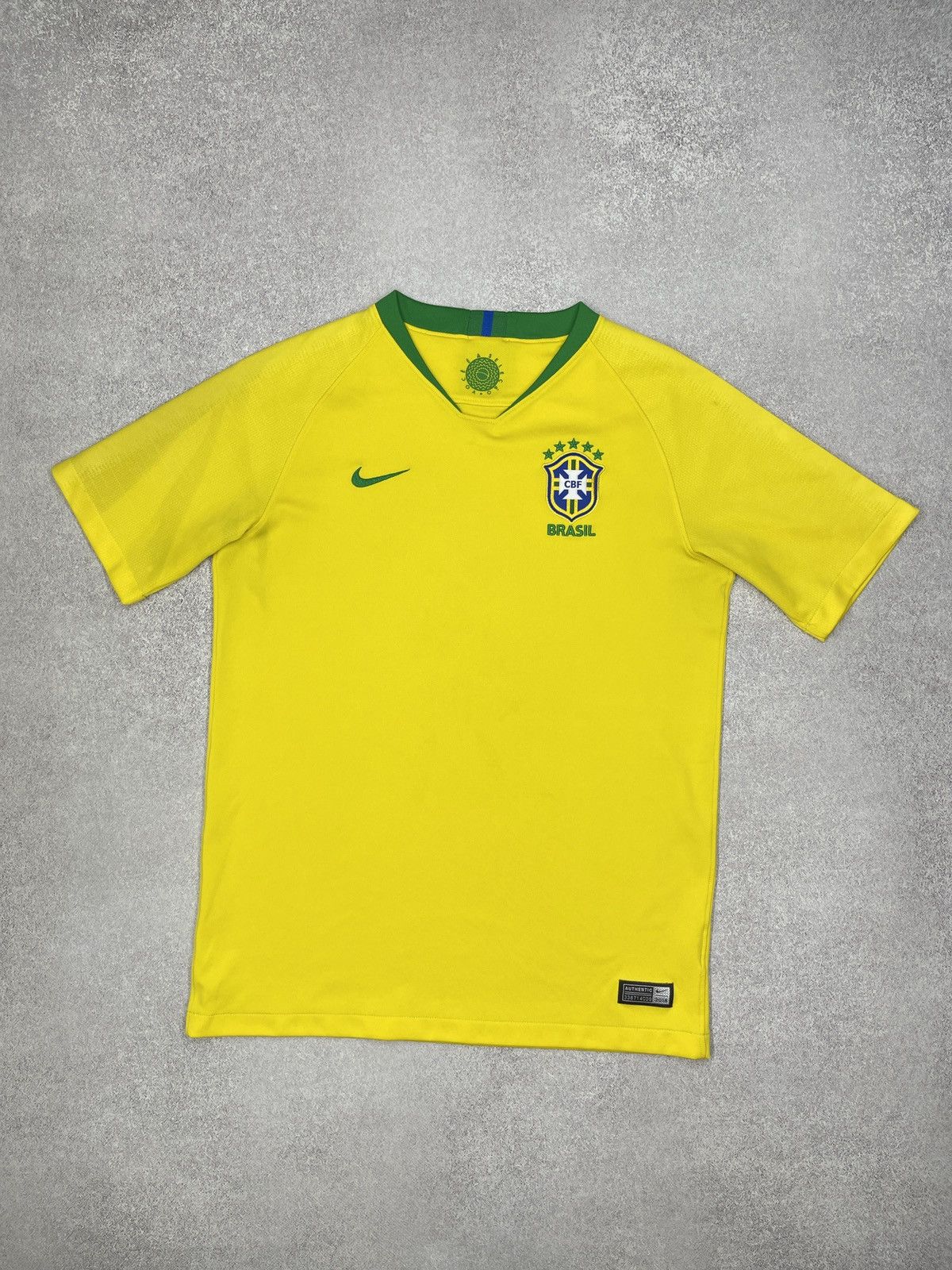 Nike Nike Brasil CBF Soccer Jersey Yellow T Shirt Football Size US S / EU 44-46 / 1 - 2 Thumbnail