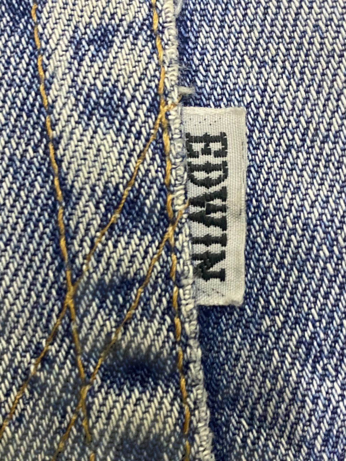 Junya Watanabe Vintage Edwin 403 Japan Faded Wash Distressed Denim Jeans Size US 30 / EU 46 - 16 Thumbnail