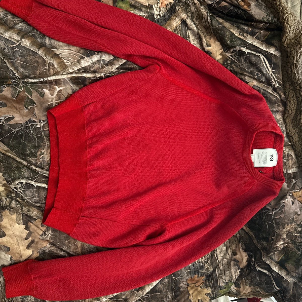 Y-3 y-3 red knitted sweater Size US S / EU 44-46 / 1 - 2 Thumbnail
