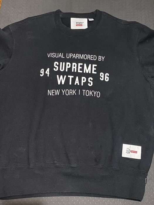 Supreme Supreme x WTAPS crewneck - Black | Grailed