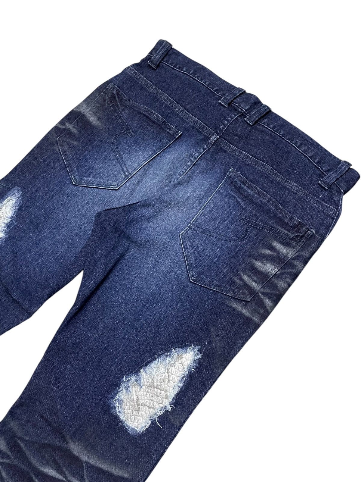 If Six Was Nine × semanticdesign Semantic Design Snake Shedding Skin Stud Flare Stacked Jeans Size US 30 / EU 46 - 17 Thumbnail