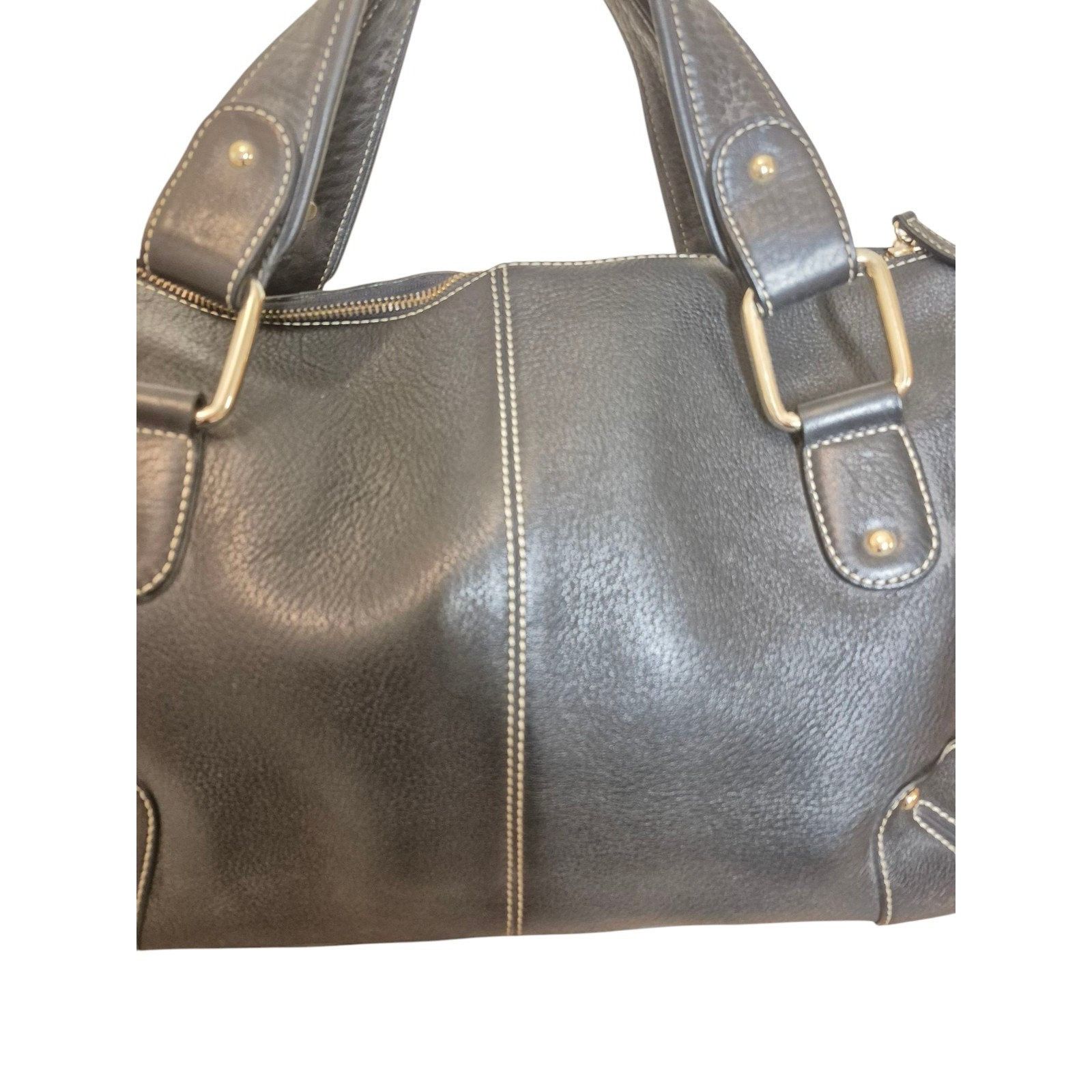Other Kate Landry Pebbled Leather Satchel Shoulder Bag Large heav Size ONE SIZE - 3 Thumbnail