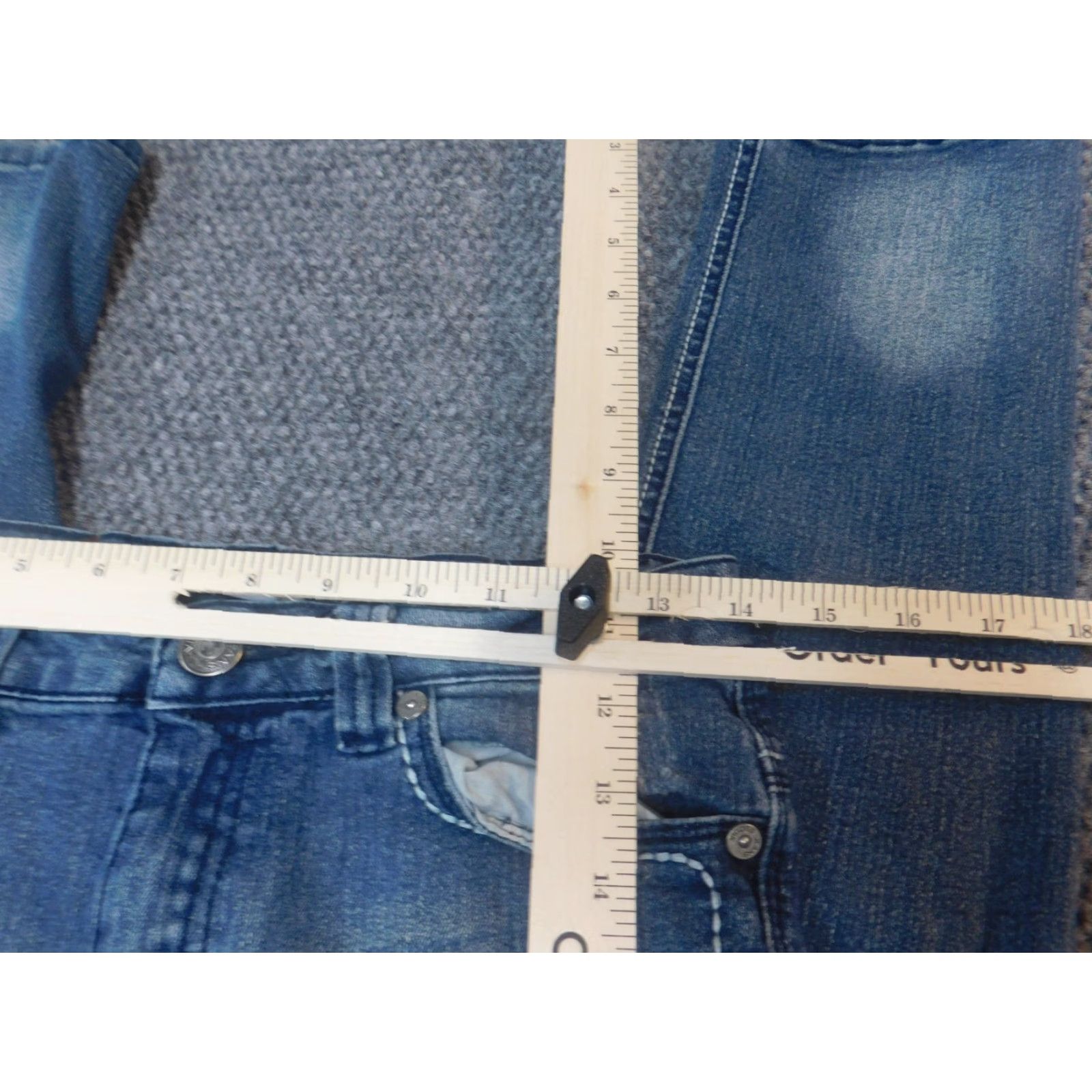Vintage VIGOSS Jeans 28x29 Denim Straight Jeans for Teens Boys Genders Regular 28 Inseam 29 Blue Denim Size 28" / US 6 / IT 42 - 4 Thumbnail