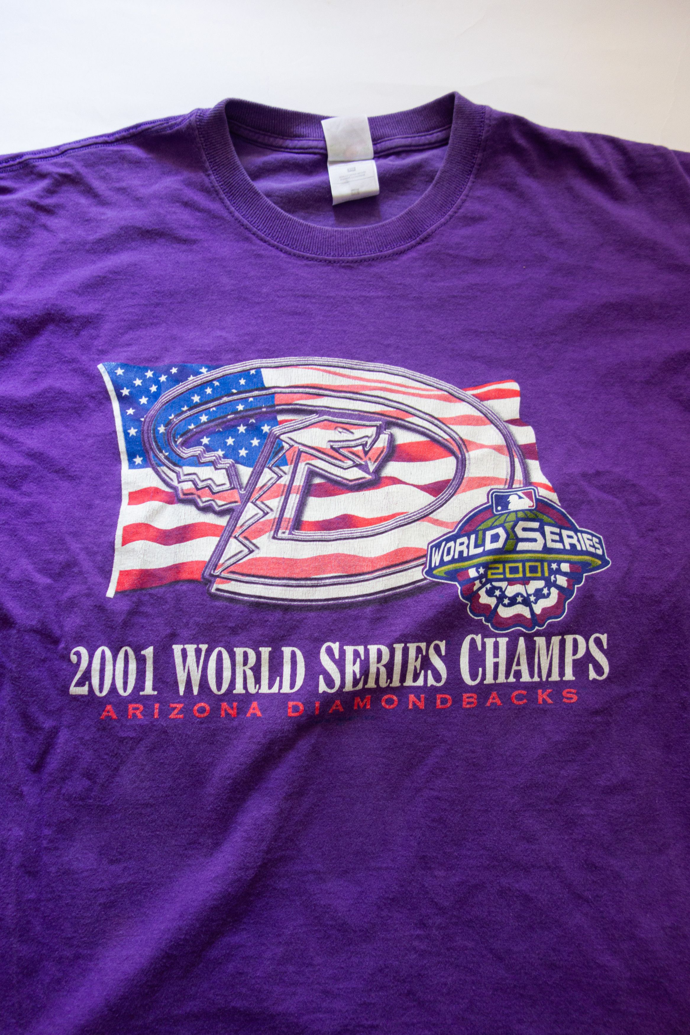 Vintage Vintage Y2K Arizona Diamondbacks 2001 World Series Shirt Size US XL / EU 56 / 4 - 2 Thumbnail
