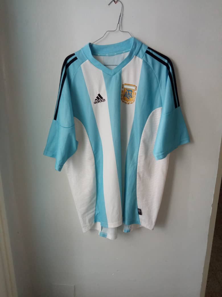 Adidas ARGENTINA 2002 2004 HOME SHIRT FOOTBALL SOCCER JERSEY ADIDAS Size US XL / EU 56 / 4 - 1 Thumbnail