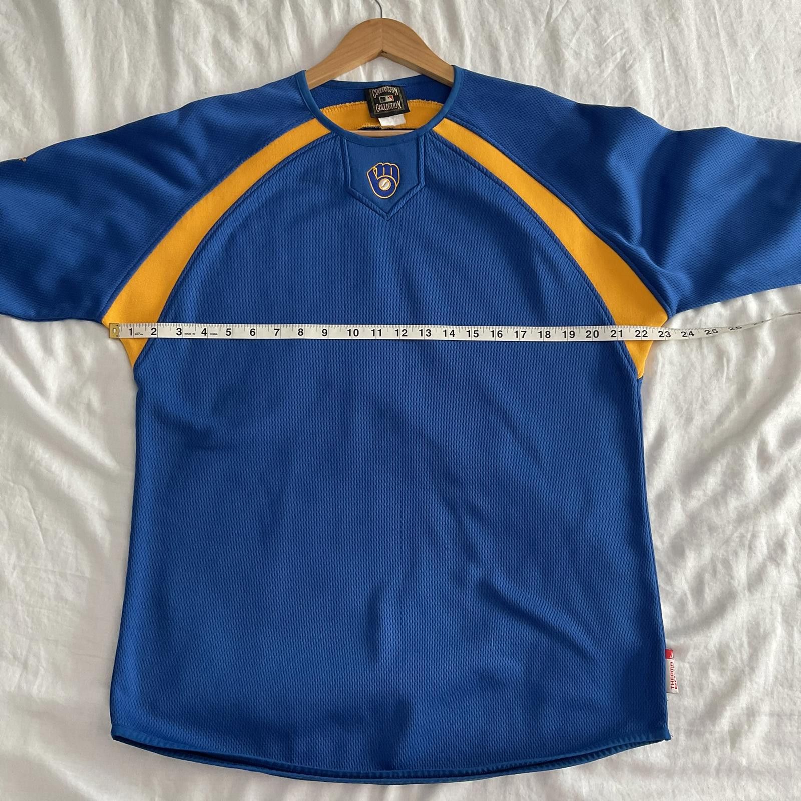 Cooperstown Collection VTG y2k Milwaukee Brewers embroidered long sleeve pullover M Size US M / EU 48-50 / 2 - 9 Thumbnail