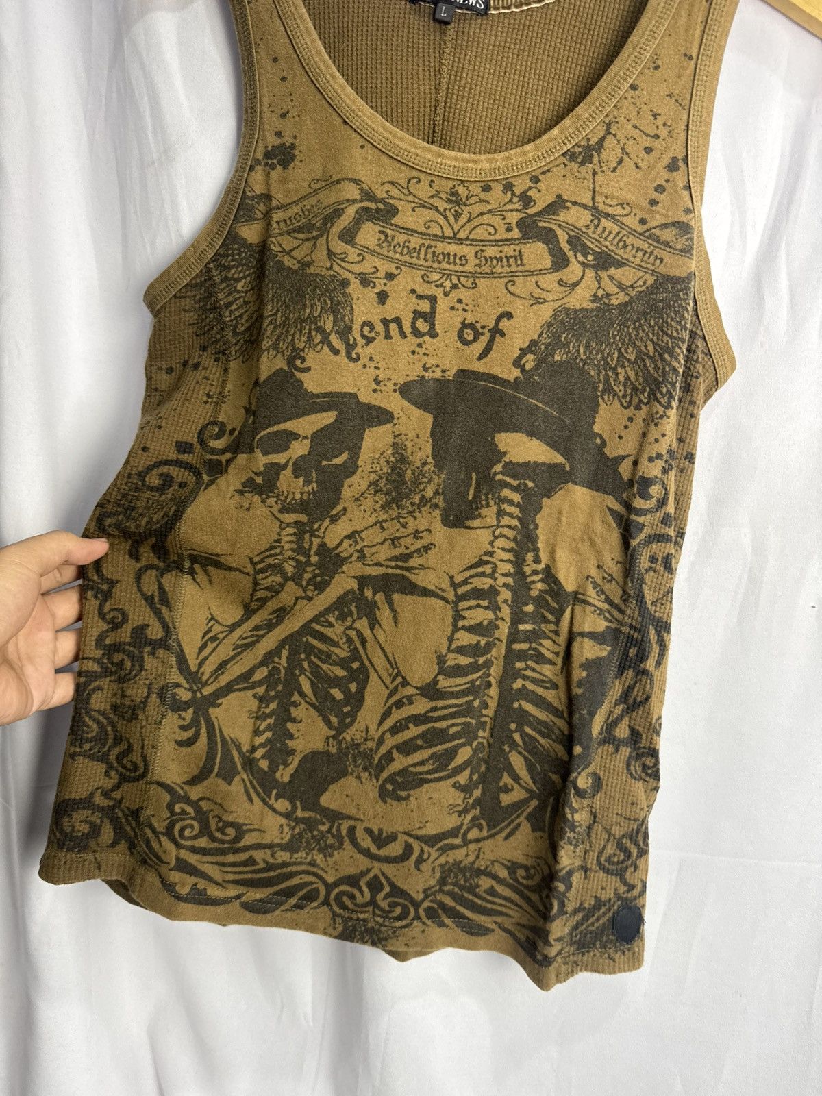 Japanese Brand Tanktop Skulls Japanese DailyNews Goa Lgb Styled Size US L / EU 52-54 / 3 - 3 Thumbnail