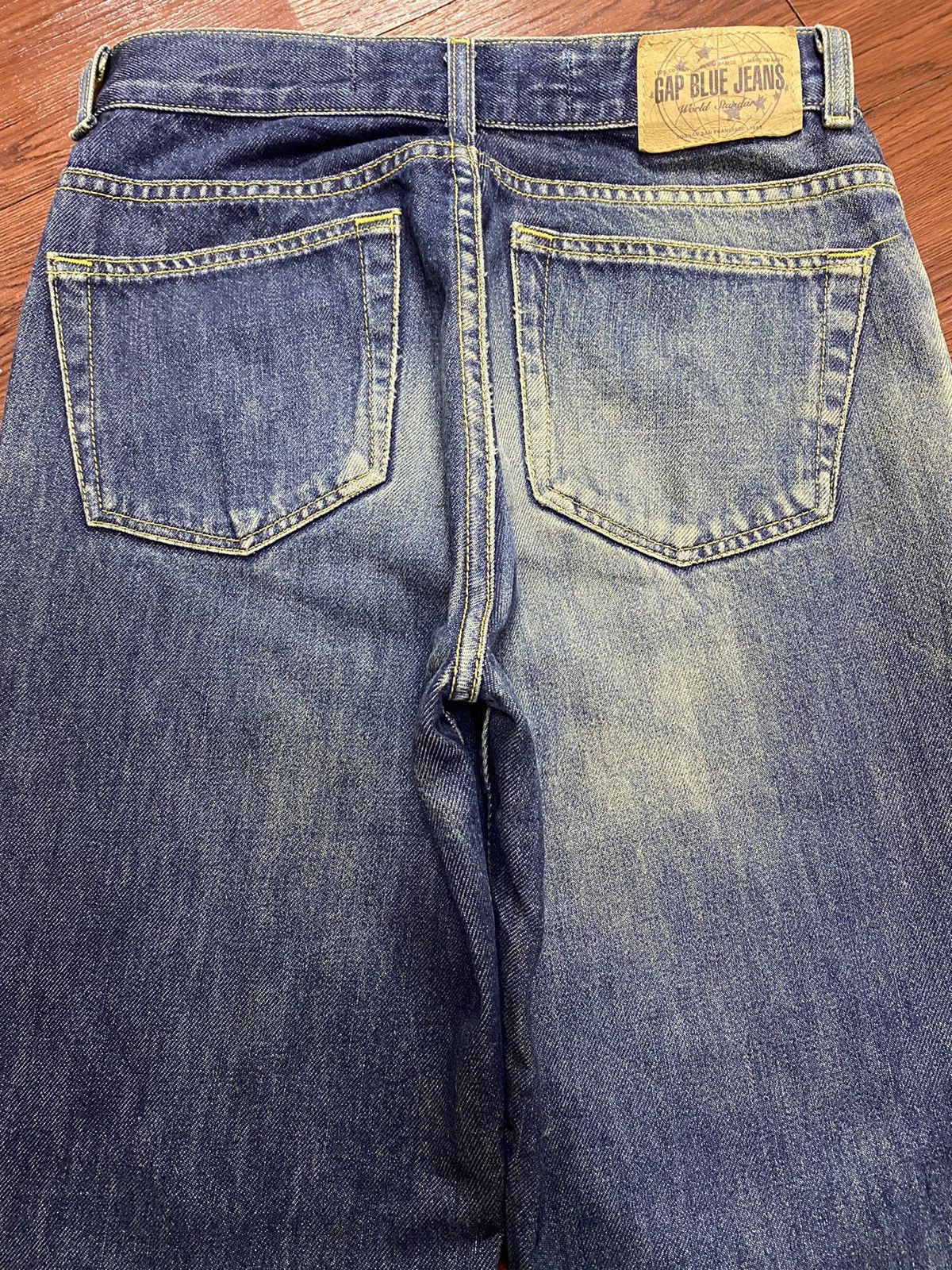 Gap Vtg Y2K Gap Original Jeans Bleached Distressed Loose Jeans Size US 29 - 4 Thumbnail