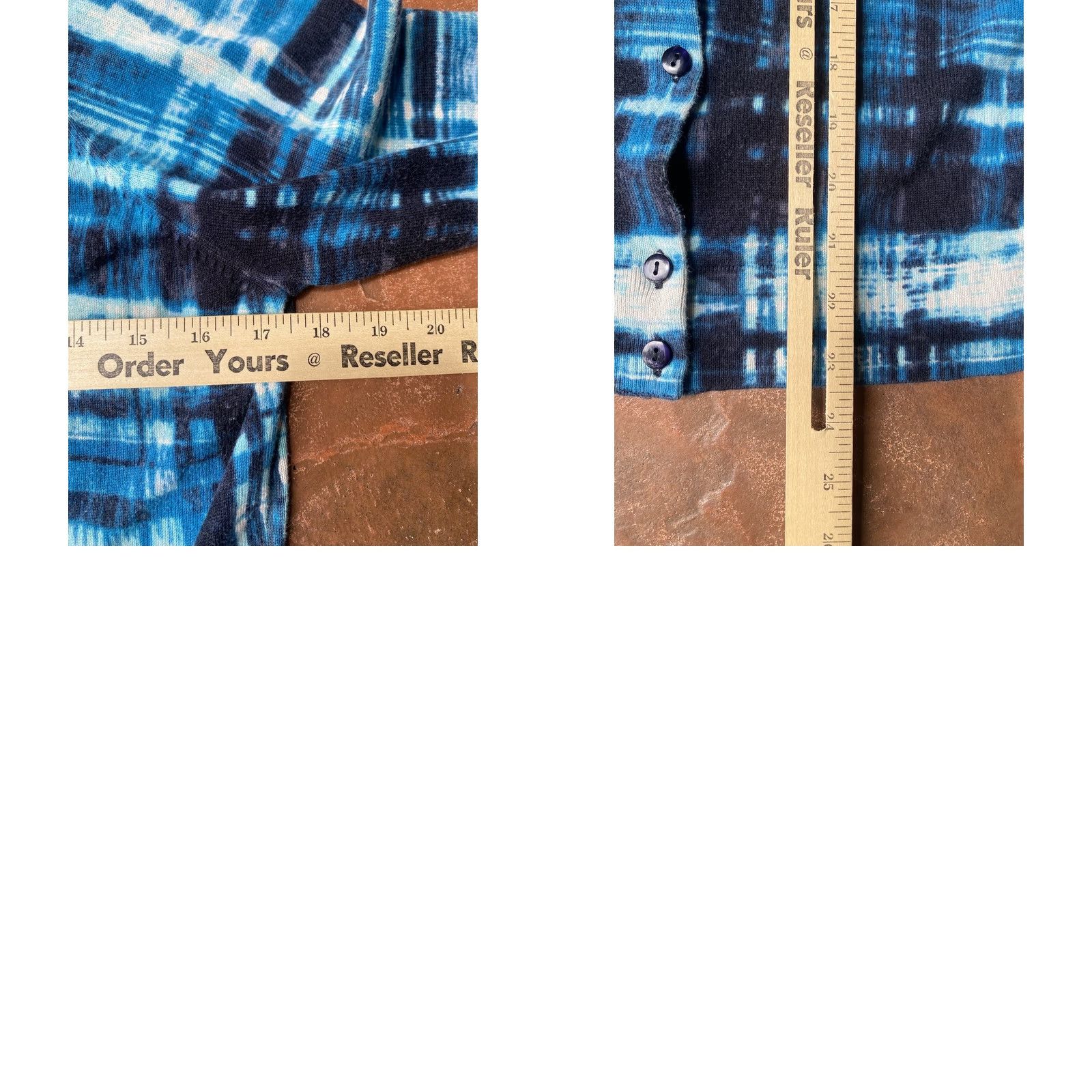 Pendleton VINTAGE Pendleton Cardigan Sweater Geometric Blue Wool Button Round Neck Long Sleeve Medium Womens Size M / US 6-8 / IT 42-44 - 8 Thumbnail