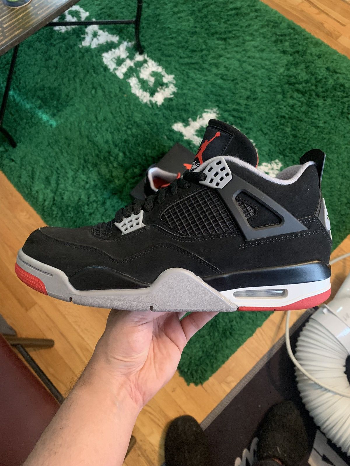 Jordan Brand × Nike Jordan 4 Bred 2019 Size US 11 / EU 44 - 13 Thumbnail