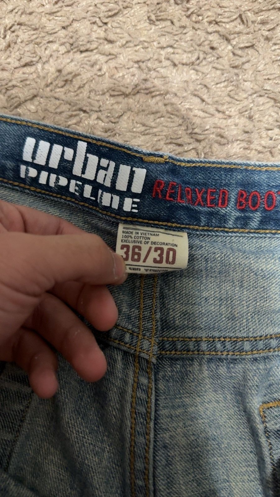 Urban Pipeline × Vintage Urban pipeline retro vintage skater blue jeans 36/30 Size US 36 / EU 52 - 3 Thumbnail