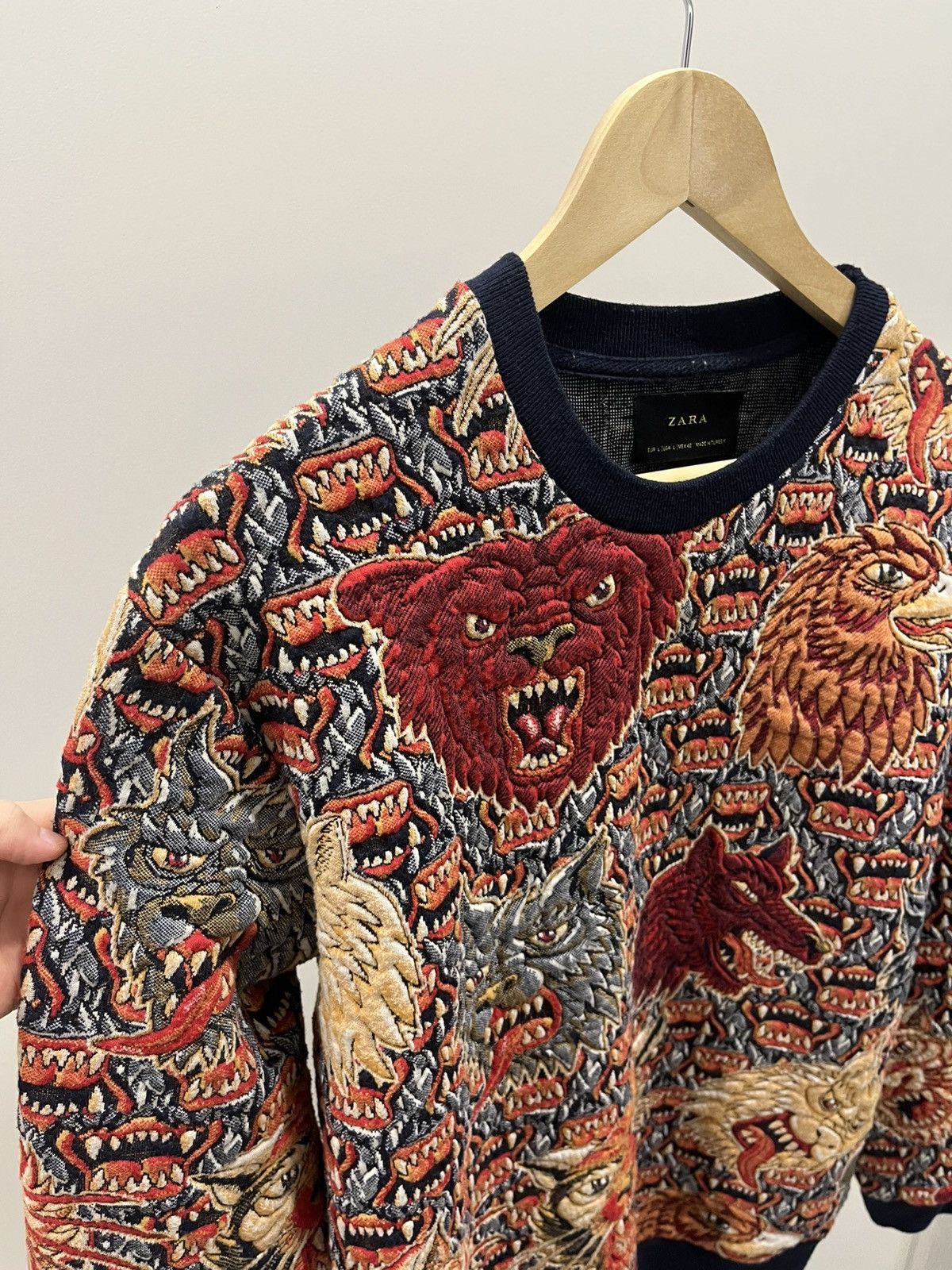 Zara RARE ZARA MAN 🔥Multicolour Animal Print Sweater Size US L / EU 52-54 / 3 - 3 Thumbnail