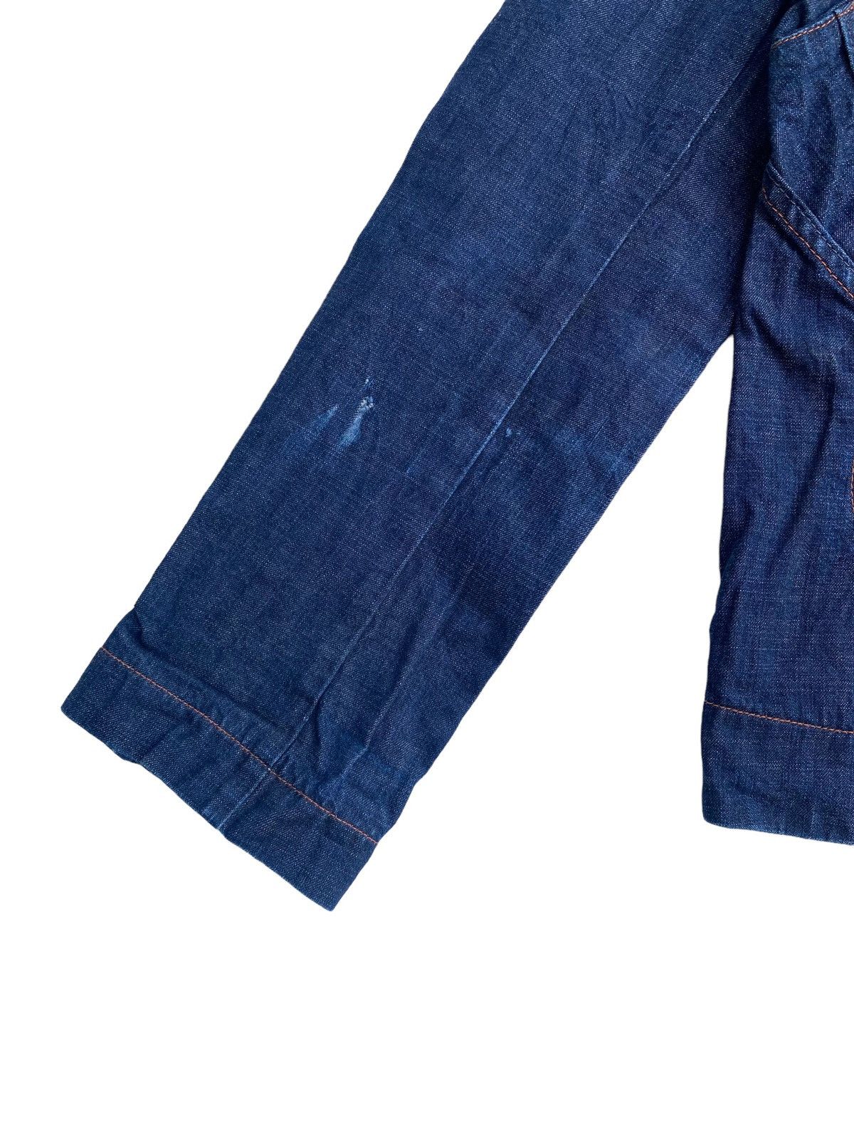 Japanese Brand Vtg 90s KEE DENIM shawl collar jacket distressed design Size US M / EU 48-50 / 2 - 3 Thumbnail
