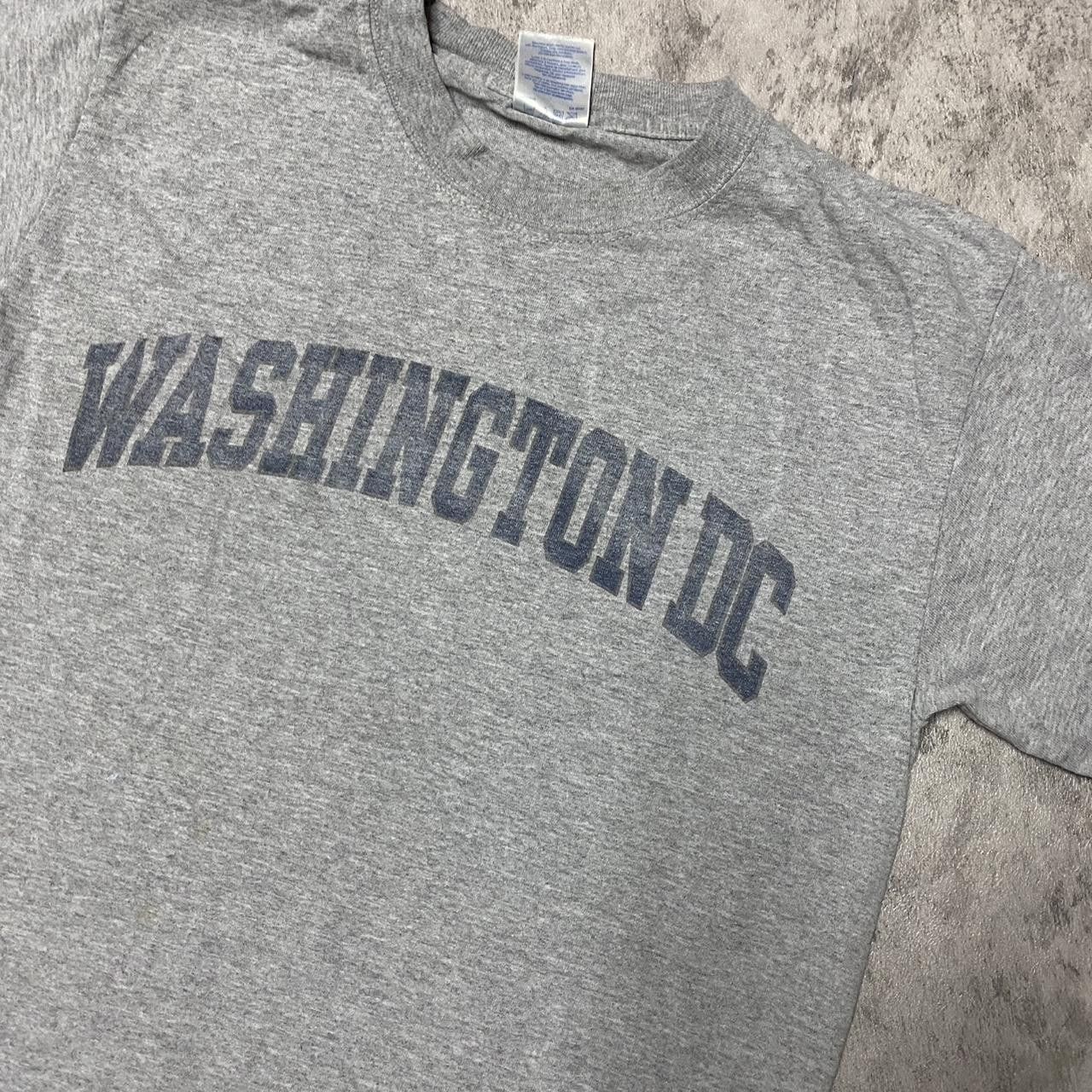 Gildan Grey and black vintage Washington DC graphic tee Size US S / EU 44-46 / 1 - 2 Thumbnail