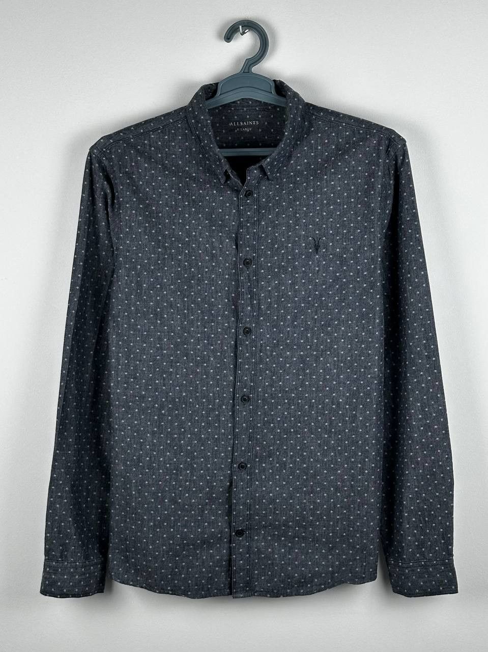 Allsaints Allsaints Dots Print Shirt Casual Formal Size XL Size US XL / EU 56 / 4 - 2 Thumbnail