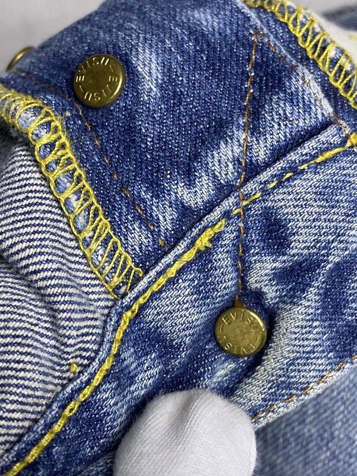 Evisu × Japanese Brand × Vintage Evisu Vintage Seagull Selvage Jeans 90s Size 31 Blue Size US 31 - 9 Thumbnail