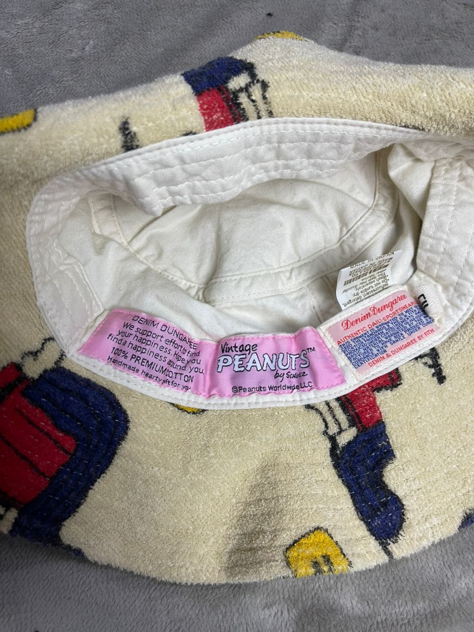 Japanese Brand Denim Dungaree X Peanuts Hats Size ONE SIZE - 5 Thumbnail