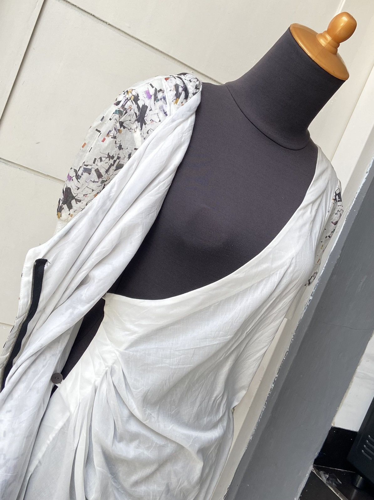 Designer × Japanese Brand YULIA YUSUPOVA White Motive Dress Size XS / US 0-2 / IT 36-38 - 6 Thumbnail