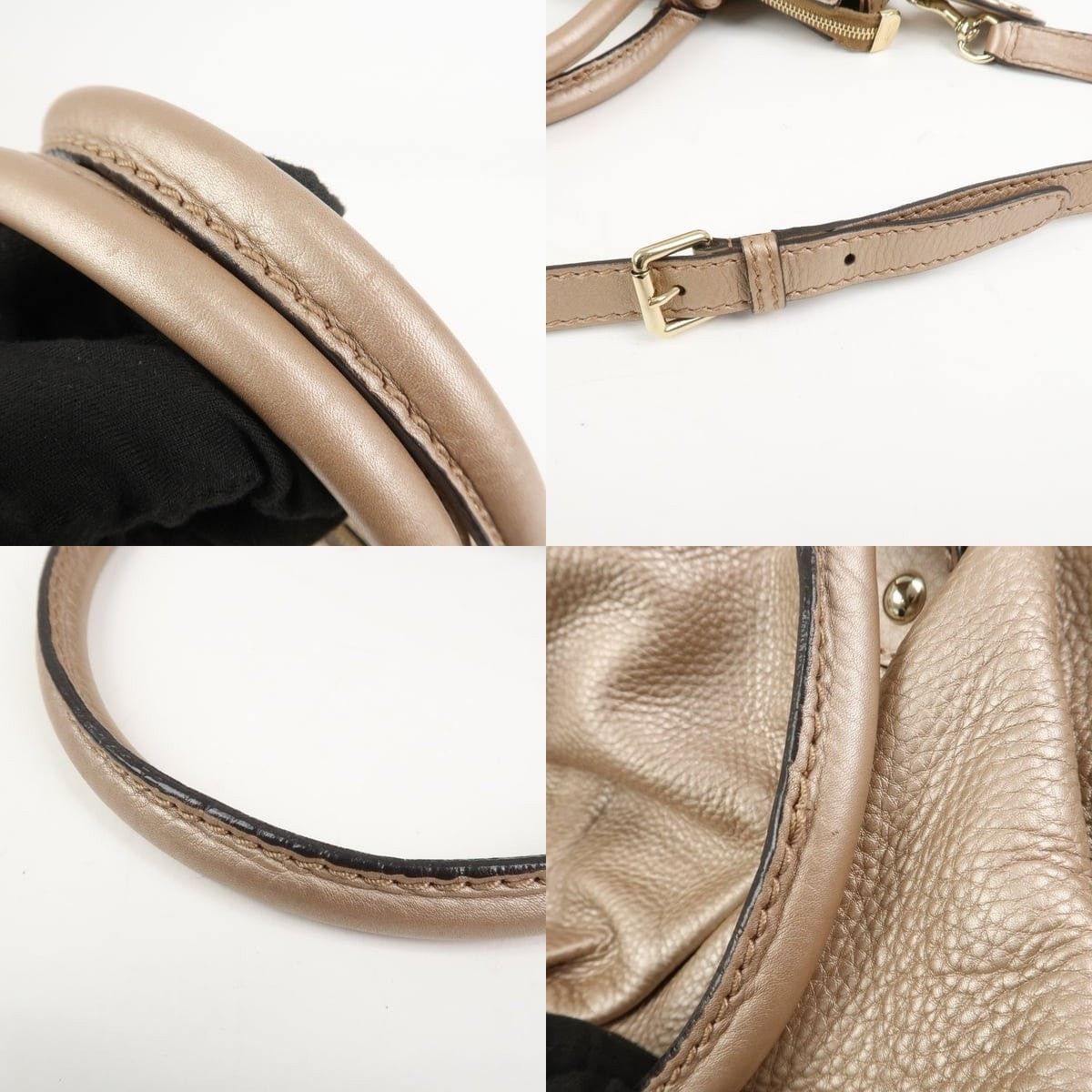 Gucci Gucci Sukey Interlocking G Leather Shoulder Bag Tan Size ONE SIZE - 4 Thumbnail