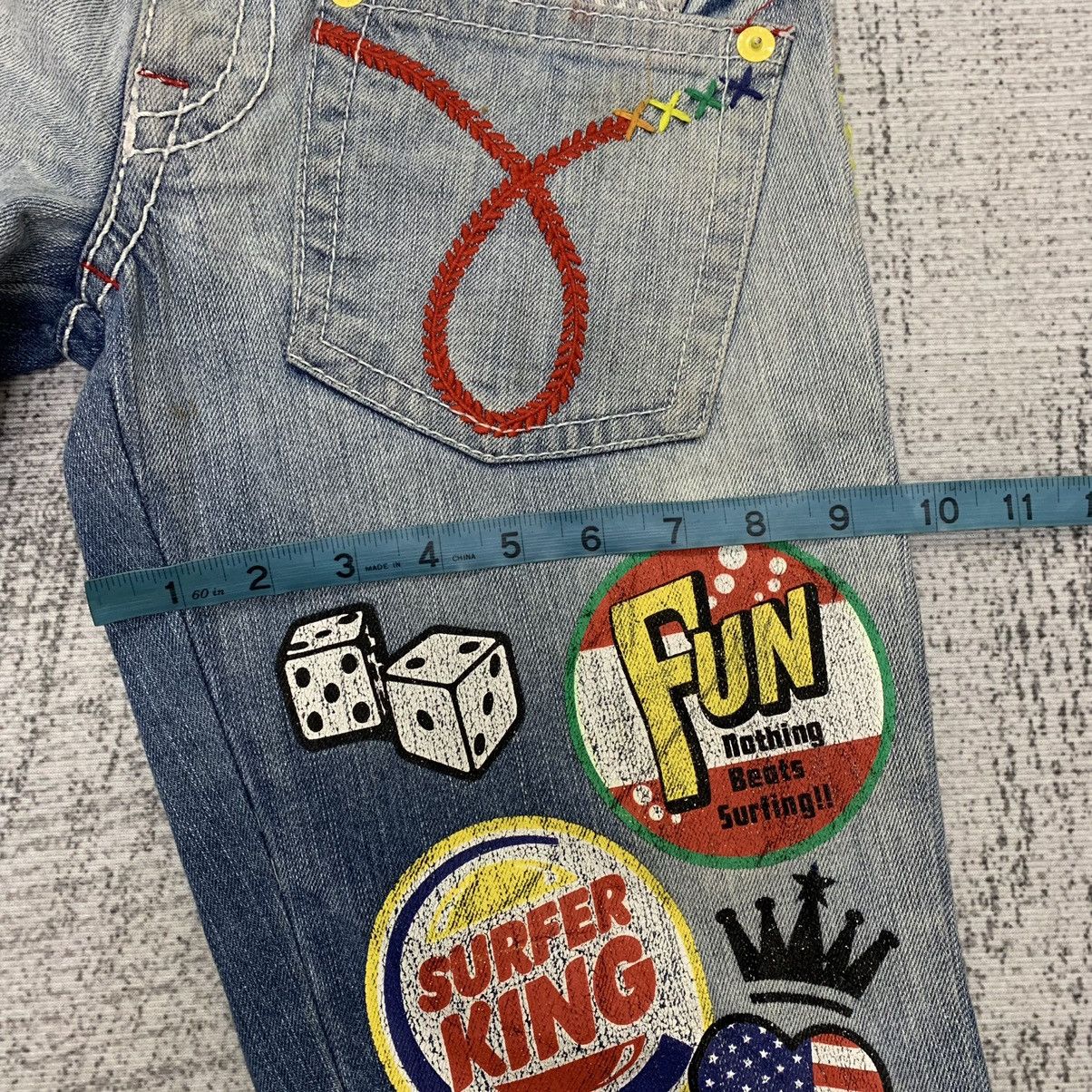 Japanese Brand × Vintage Blue Moon Blue Distressed Jeans Size US 29 - 13 Thumbnail