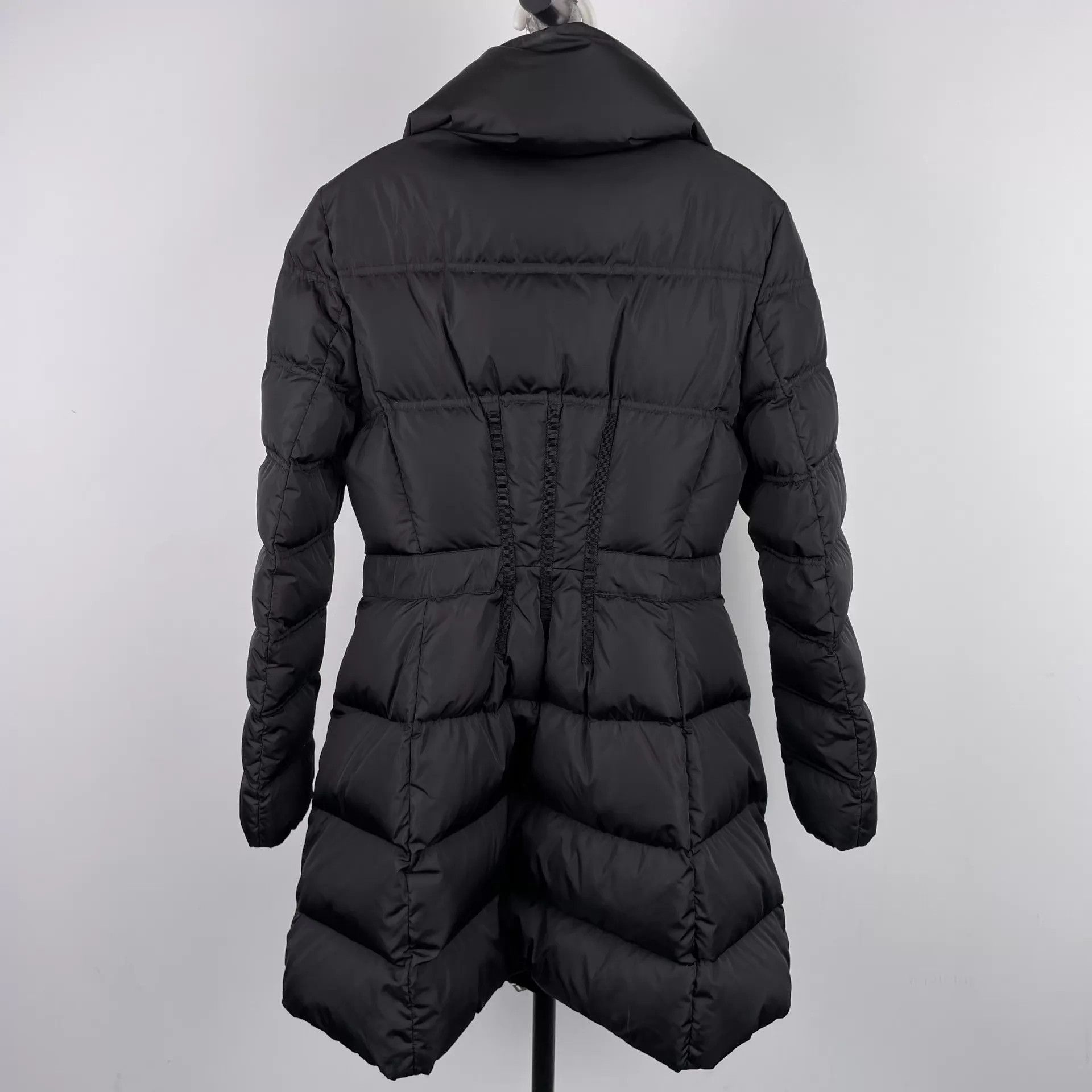 Moncler Moncler women's black mid-length down jacket 0 Size XS / US 0-2 / IT 36-38 - 2 Thumbnail