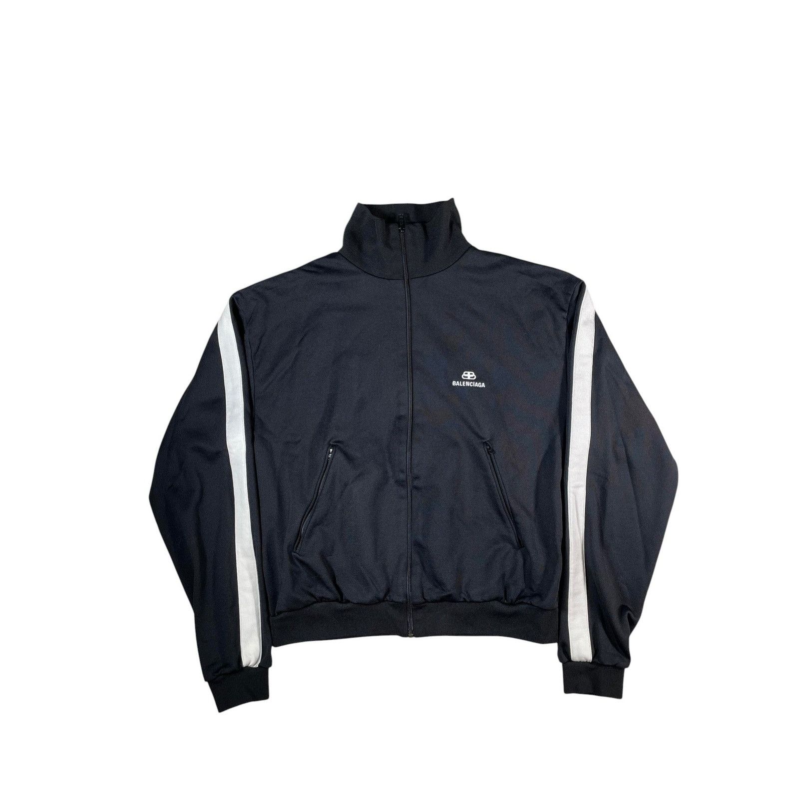 Balenciaga Balenciaga BB Black & White Track Jacket Size US M / EU 48-50 / 2 - 1 Thumbnail
