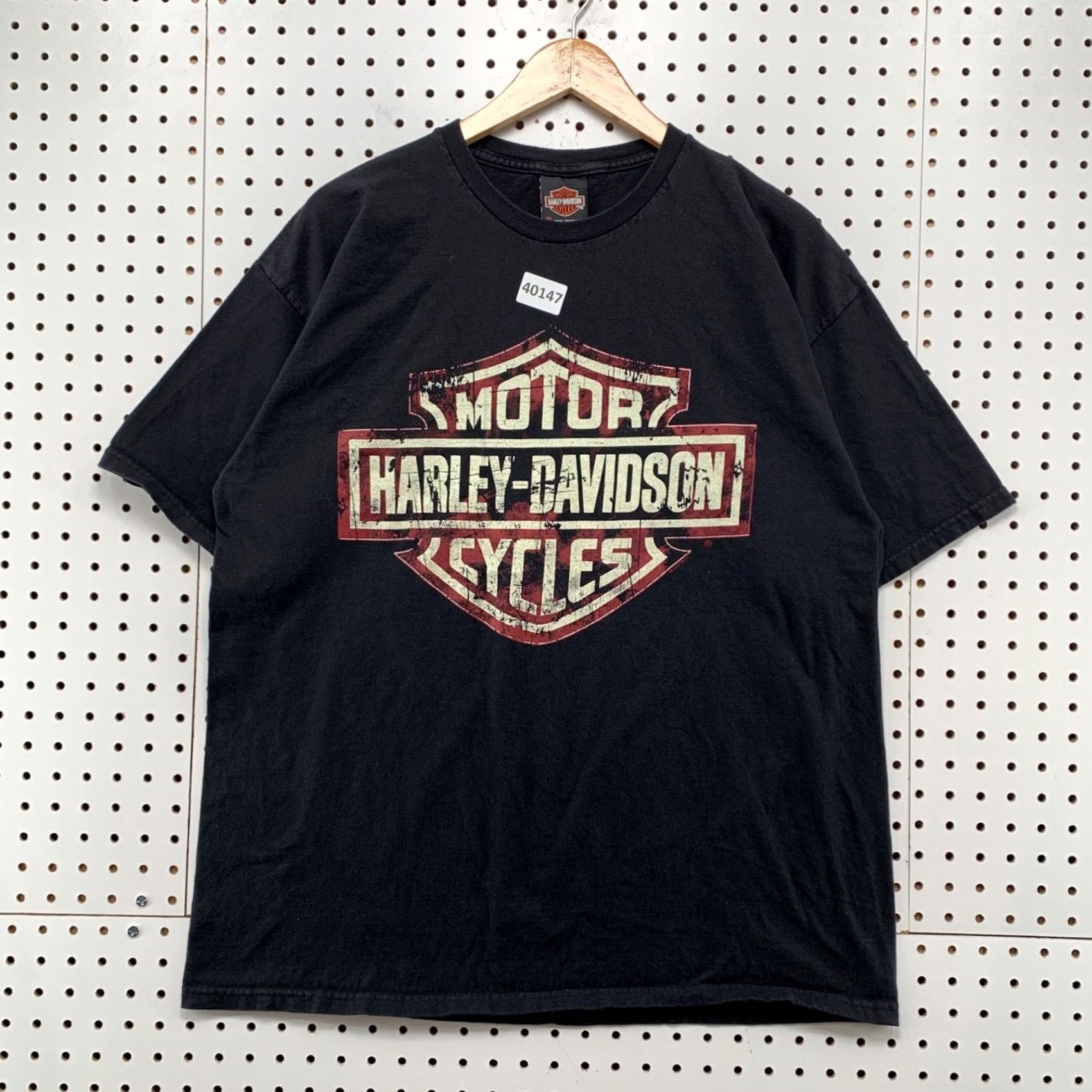 Harley Davidson Harley-Davidson Shirt Mens XL Black Fox Rivers ST Charles Illinois 23x28.5 Size US XL / EU 56 / 4 - 2 Thumbnail