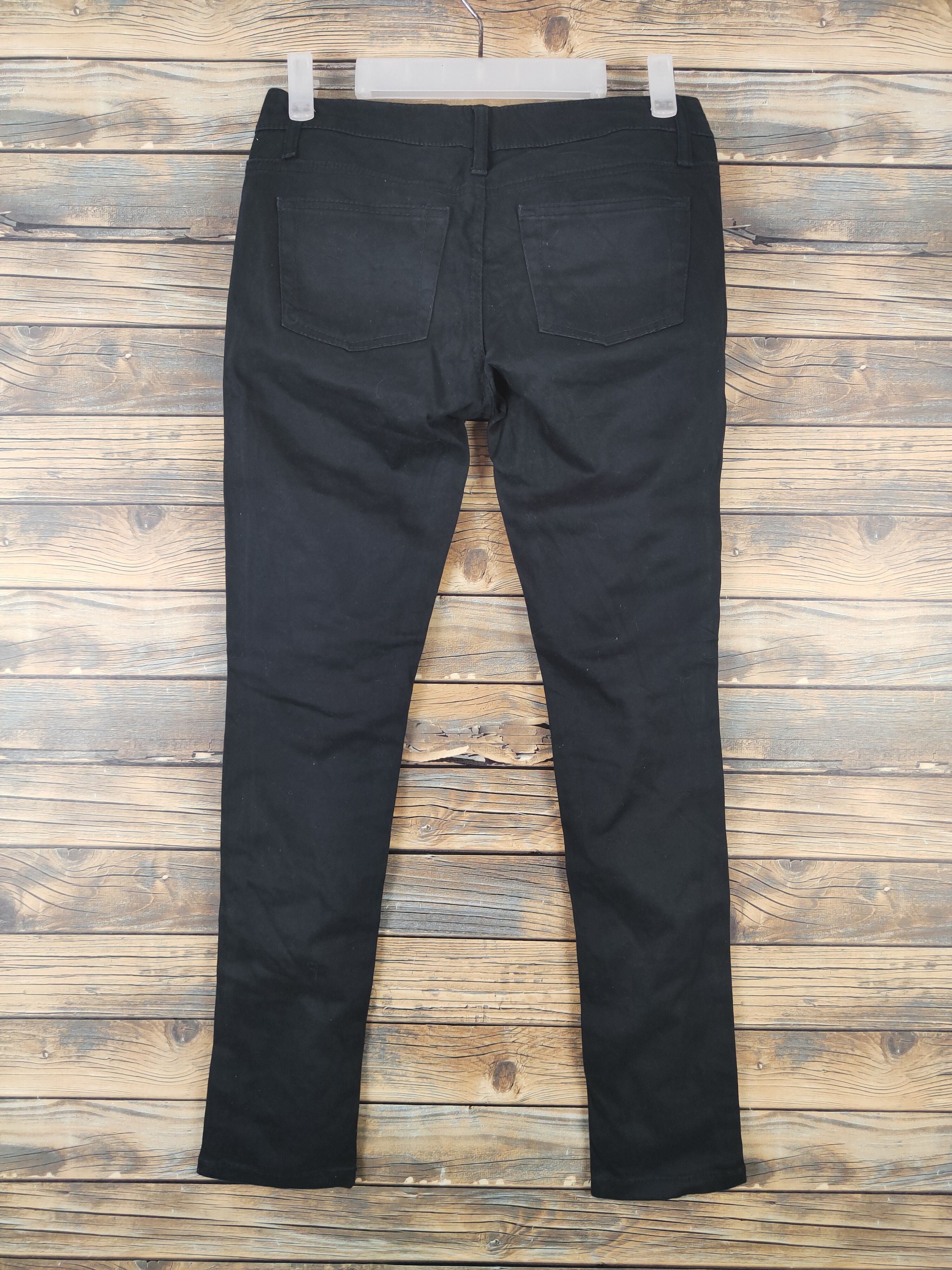 Japanese Brand × Vintage DL Japan distressed super black Ripped Casual Pants #560 Size 29" - 7 Thumbnail